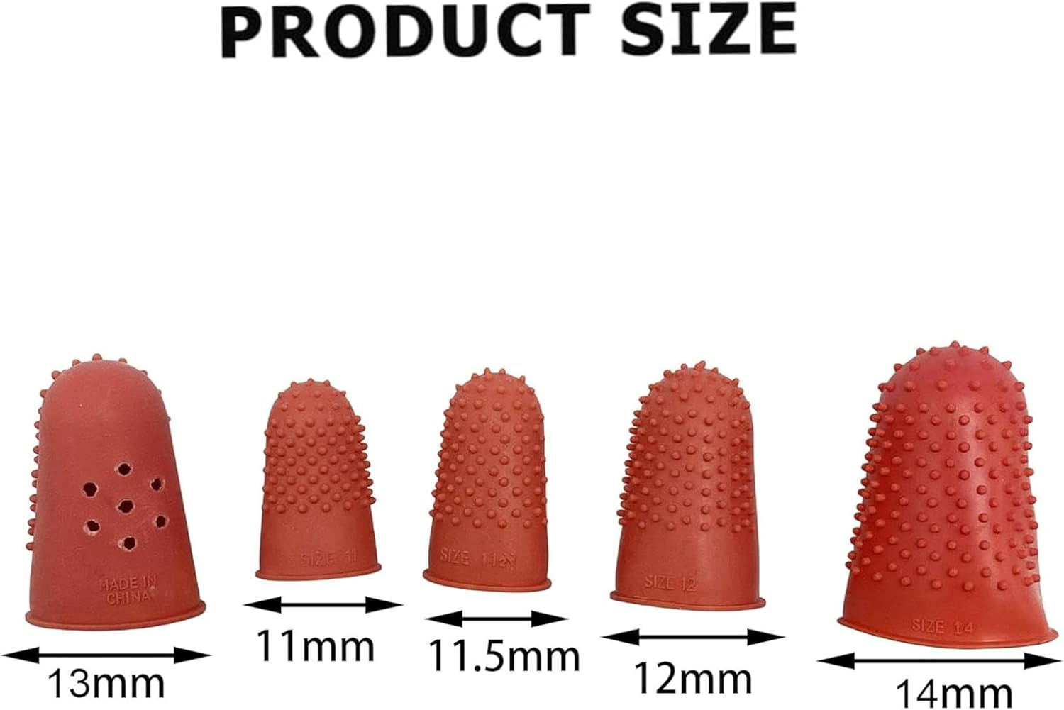 5 Pieces Silicone Finger Gloves,Non-Slip Heat Insulation High Temperature Resistant with Particles Finger Protector,Cut Resistant Finger Cots,For Money Counting Collating Writing Sorting Task image number 2