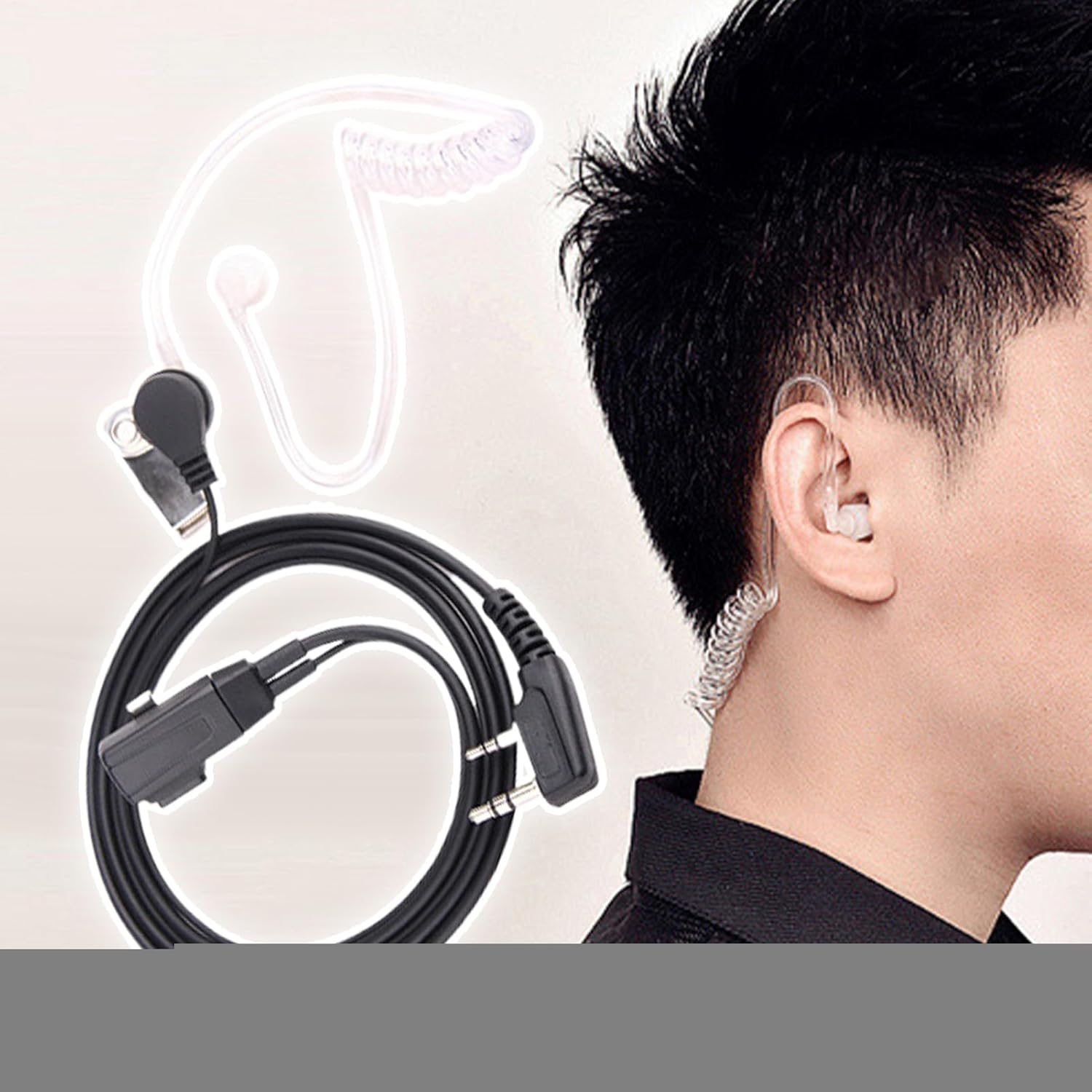 Concealed Acoustic Tube - Earpiece Headset Acoustic Tube Replacement - Ergonomic Design Versatile Earbuds Audio Parts for Enthusiasts Professionals Teens Families Adults image number 1