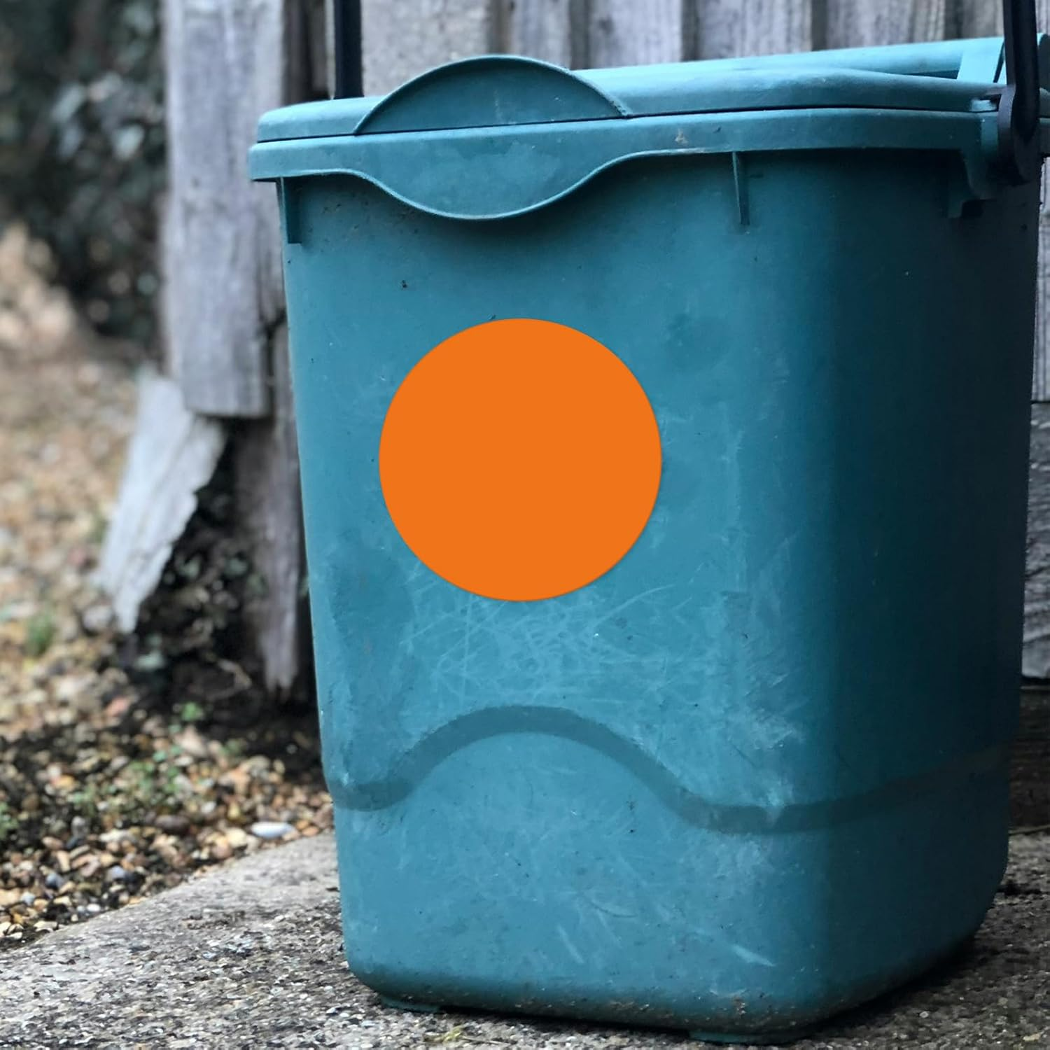 Orange Dot Stickers 6 Inch Vinyl Self-Adhesive Colored Circle Labels Removable Waterproof Coding Decals round Tag for Boxes Coloring Organizing Marking 10 PCS image number 3