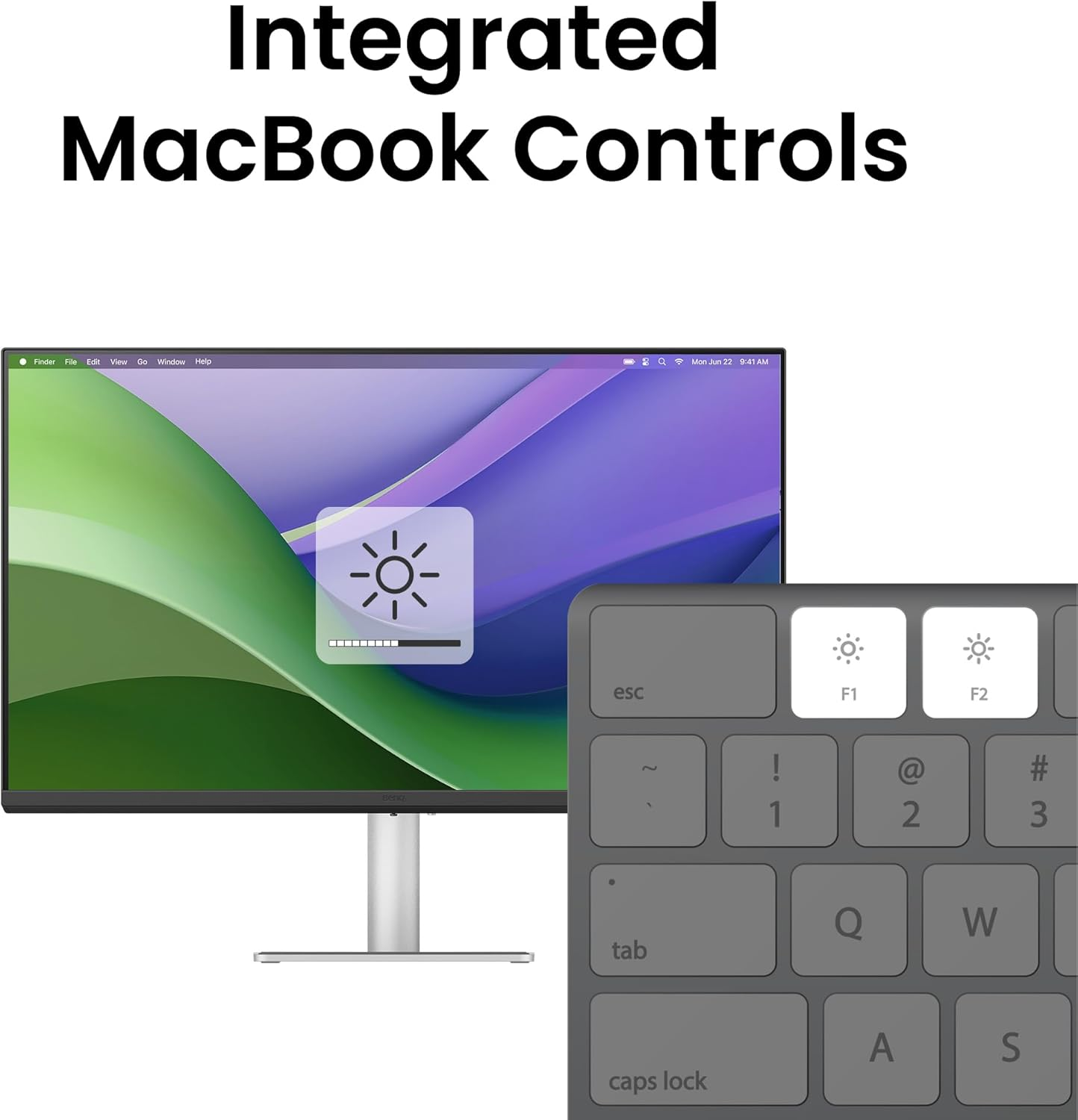 Benq MA270U 27&rdquo; 4K 3840X2160 Monitor for Macbook Pro/Air, Dual USB-C, 90W Power Delivery image number 1