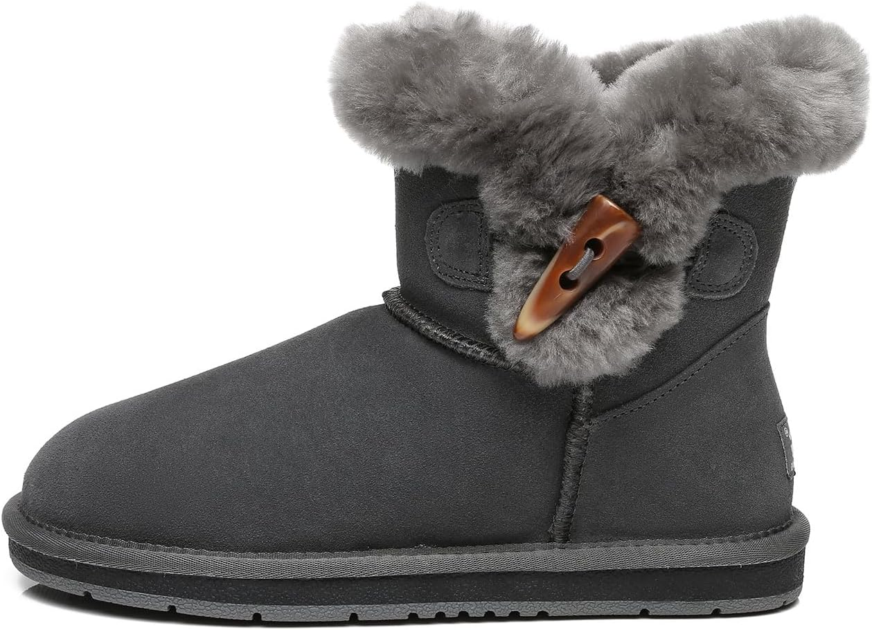 AS Ugg Boots Australian Sheepskin Women Mini Ankle Boots Water- Resistant Tiara image number 3