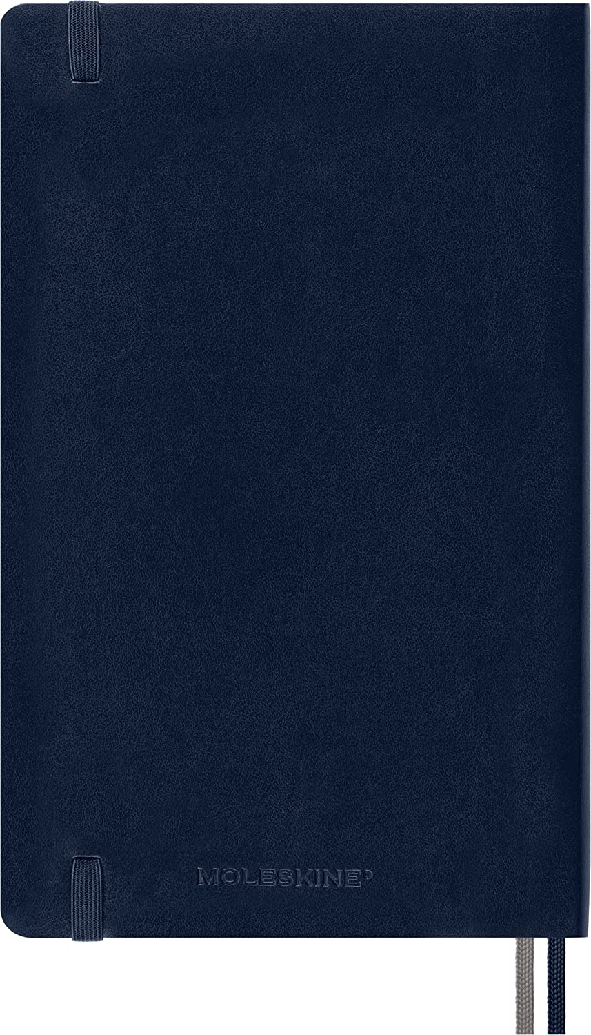 Moleskine Classic Soft Cover Expanded Plain Notebook, Large, Sapphire Blue image number 2