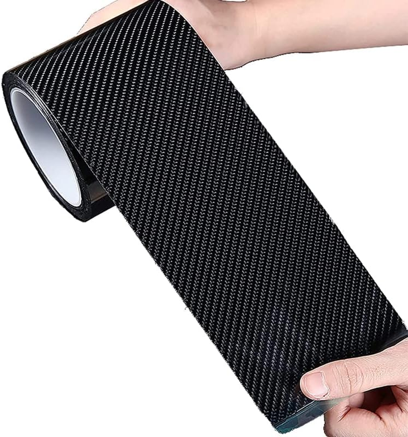 10CM*5M Universal Car Door Sill Protector Edge Sticker Carbon Fiber Car Sticker Door Sill Scuff Anti-Scratch Tape Protector Kit for Most Cars image number 2