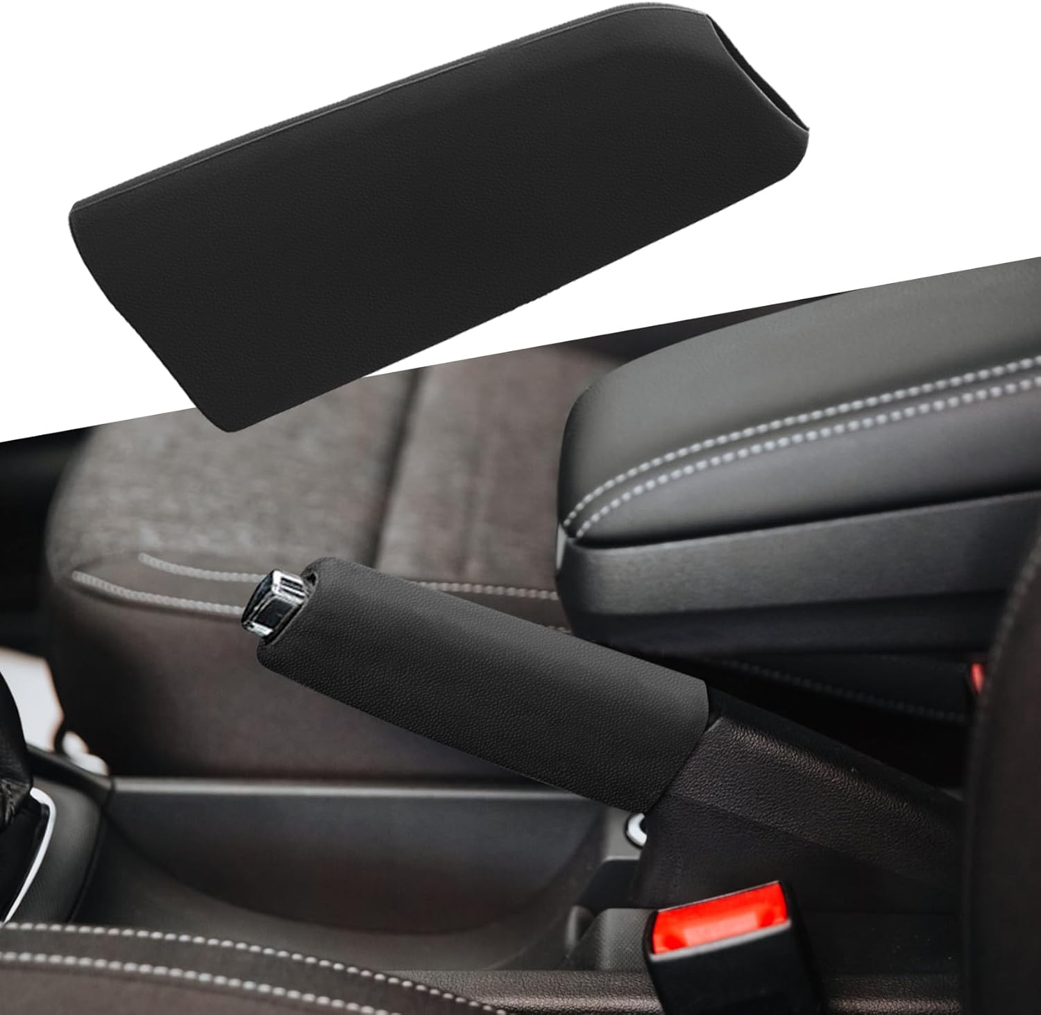 Car Handbrake Cover Gear Shift Knob Cover, Auto Comfortable Grip Handbrake Cover, Silicone Handbrake Cover for Most Vehicle Handbrake