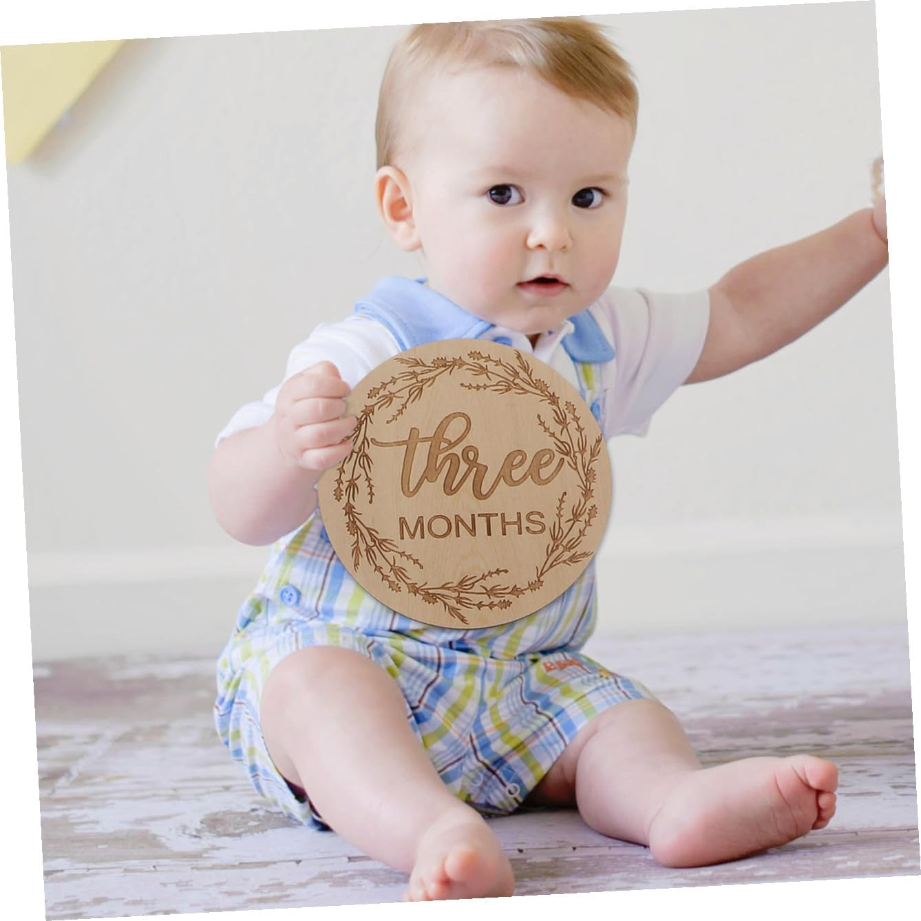 Toyvian 12Pcs Girl Cards for Newborn Photography Month Month Growth Tracking Smooth Safe for Keepsake for First Year image number 5