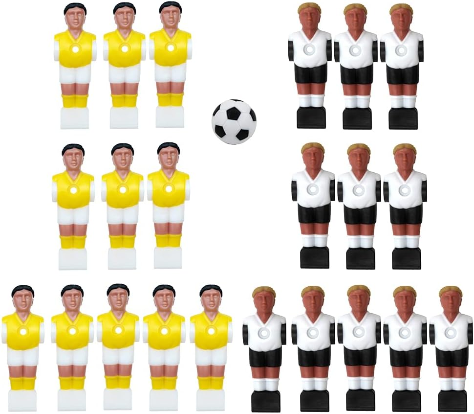 Oshhni 22 Piece Resin Foosball Men Table Top Miniature Guys Man Football Players Model Indoor Sport Parts Accessory
