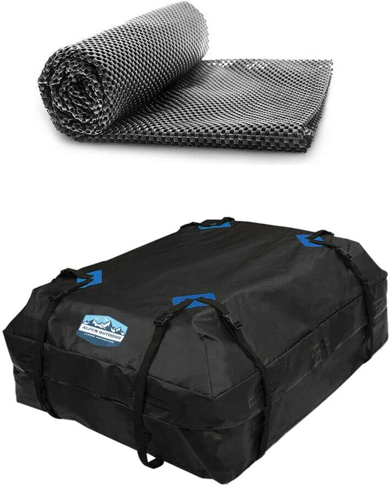 Alpen Outdoor Waterproof Car Roof Top Bag Rack Luggage Cargo Carrier Bag Travel Bag Storage 414L (Bag: 111 X 86 X 43 Cm Mat: 128 X 110 Cm) image number 2