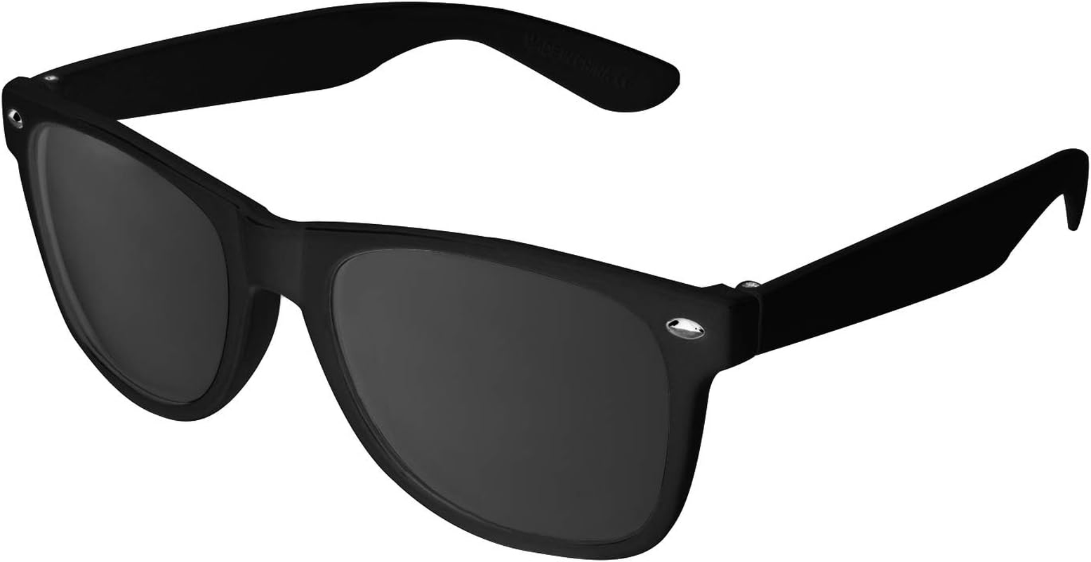 Super Z Outlet Plastic Vintage Retro Style Sunglasses Classic Shades Eyewear Party Prop Favors (12 Pairs) (Black) image number 3