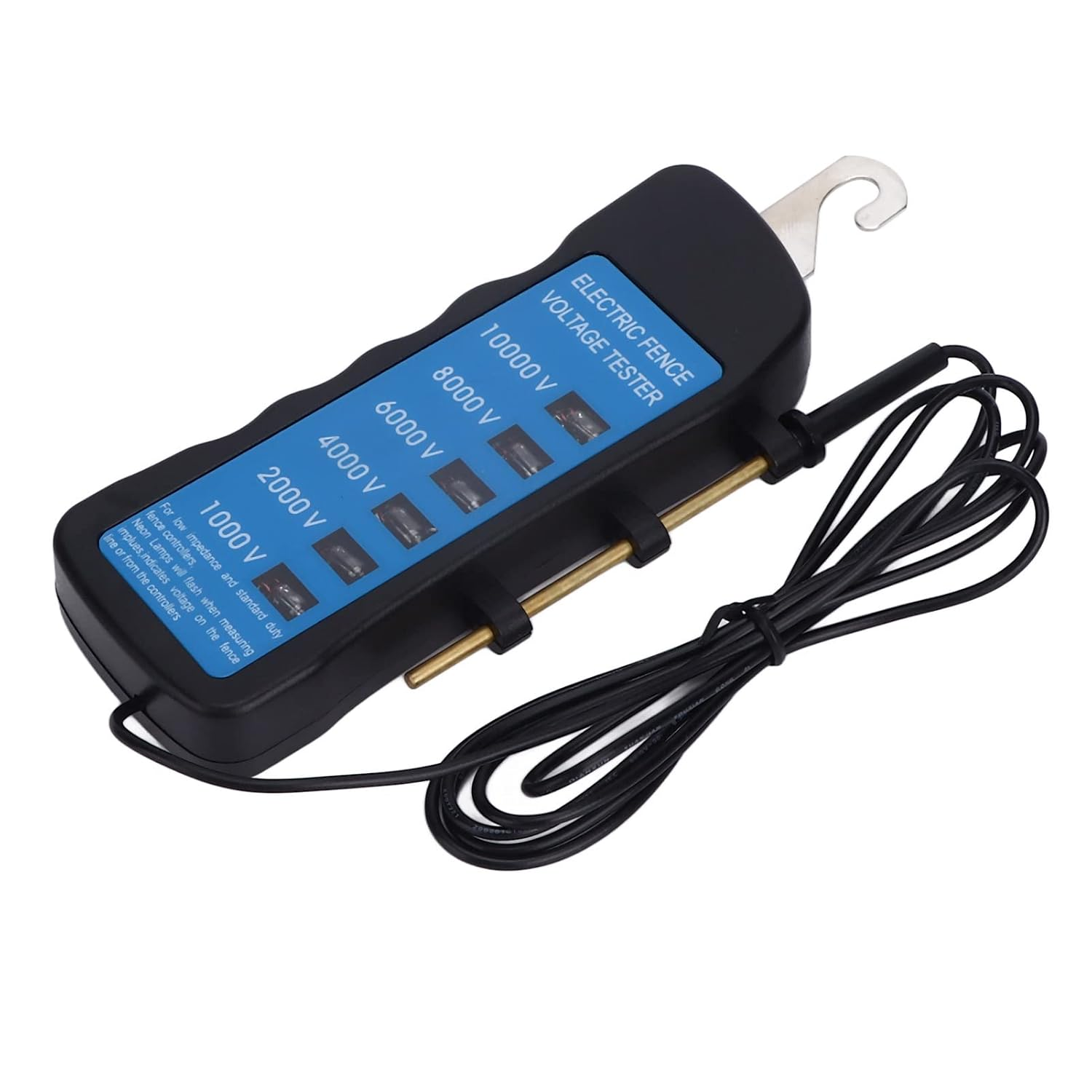 OVAQUIXI 10000V Electric Fence Tester, Waterproof Voltage Meter with 6 LED Indicators for Farm & Livestock Fencing image number 3