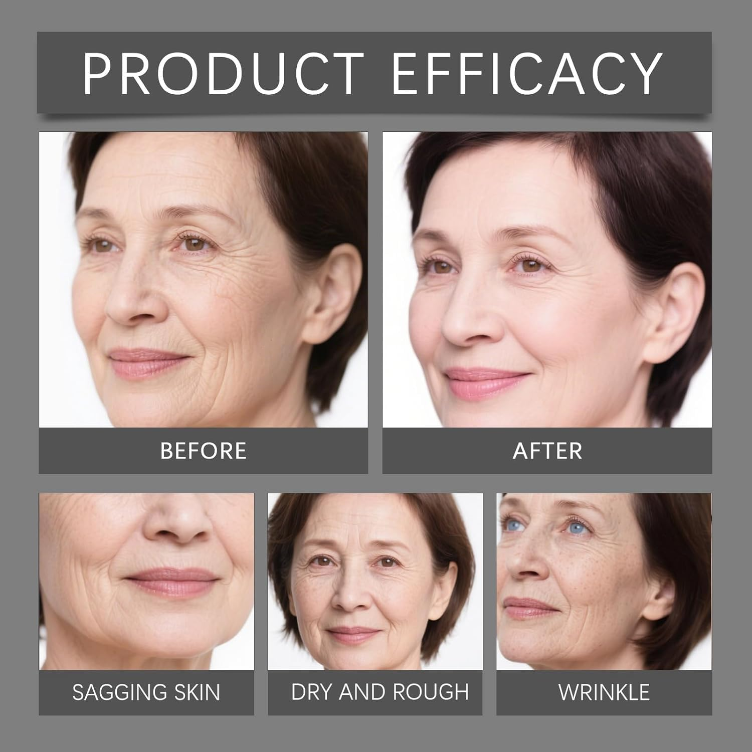 Silk Peptide Intensive Lifting Ampoule, anti Aging Face Serum, Deep Collagen Silk Peptide Intensive Lifting Ampoule Serums for Face Tightening and Lifting (2PCS) image number 5