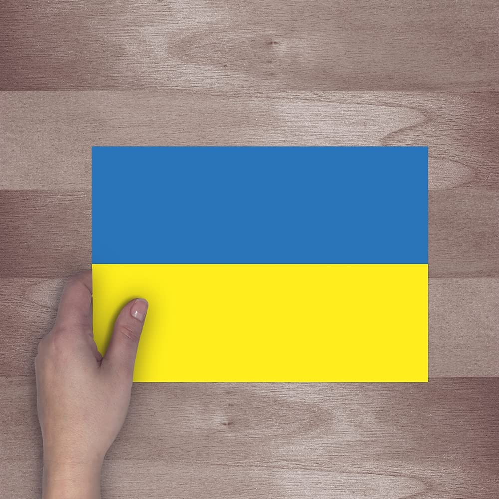 Ukraine Flag Sticker Car Pack of 2 Ukrainian Flag for Car Waterproof Decals Bumper Stickers Window Vinyl UV Laminate Sticker image number 5