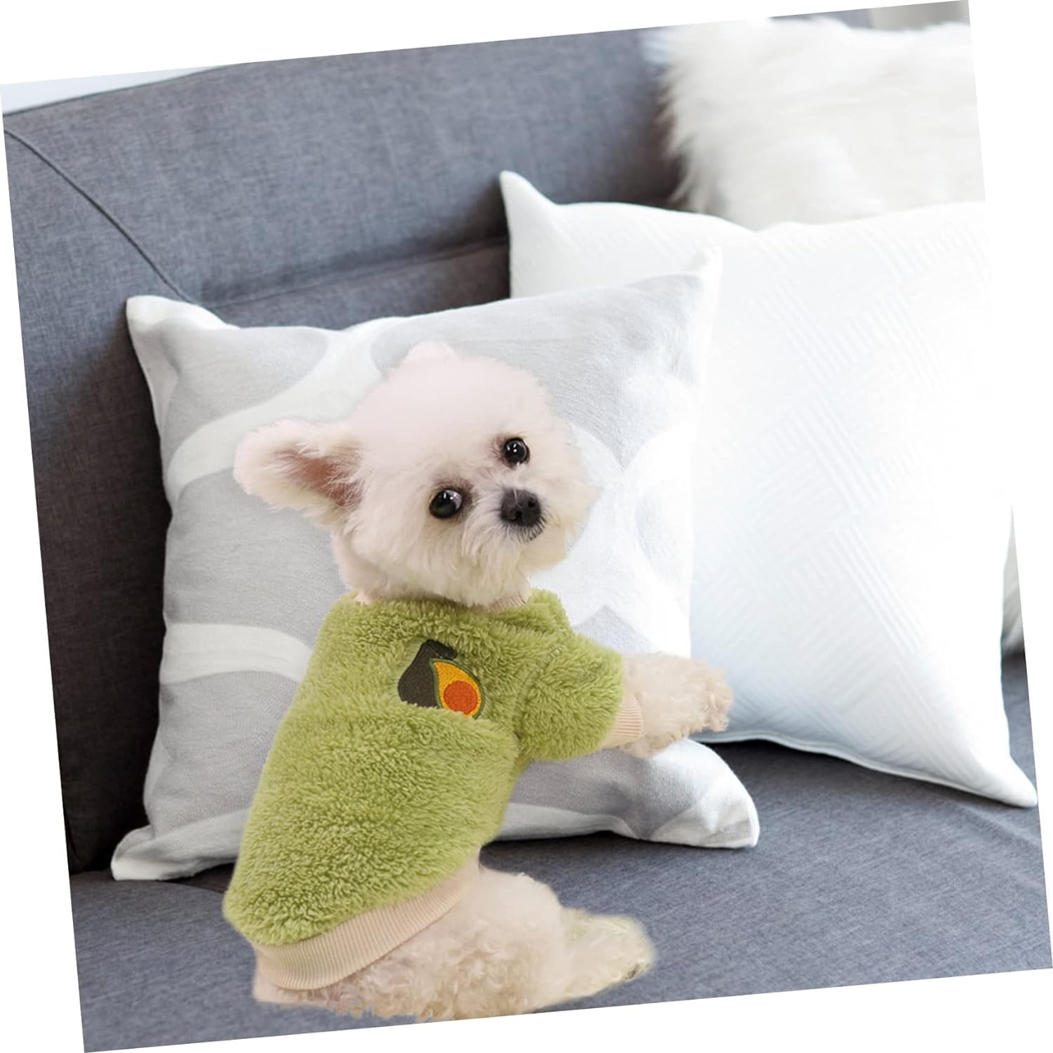 1Pc Clothes for Pets Dog Coat Dog Clothing Winter Pet Clothes Girls Pajamas Dog Sweaters for Small Dogs Wool Coat Fleece Nightgown Dog Vest Jacket Polyester Accessories Cartoon Dog image number 2