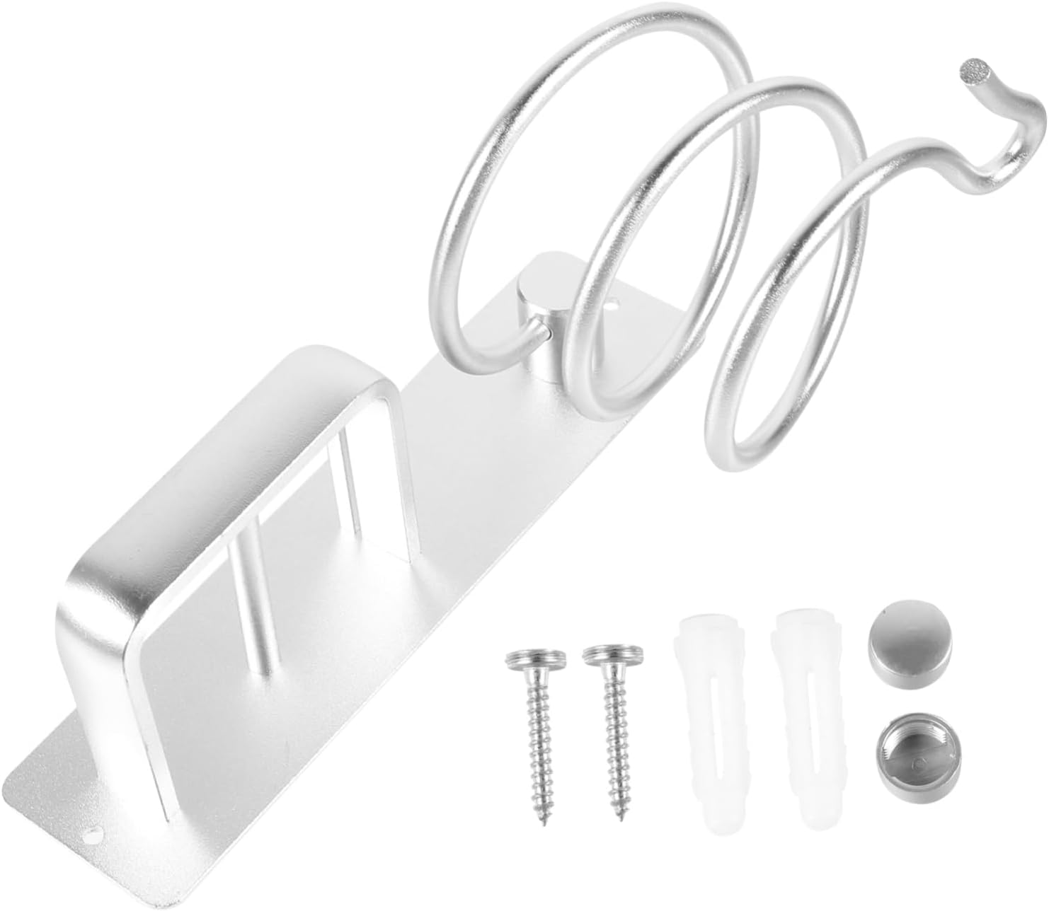 Beavorty Hooded Dryer Holder Wall-Mounted Hair Dryer Bracket Material Elegant Design