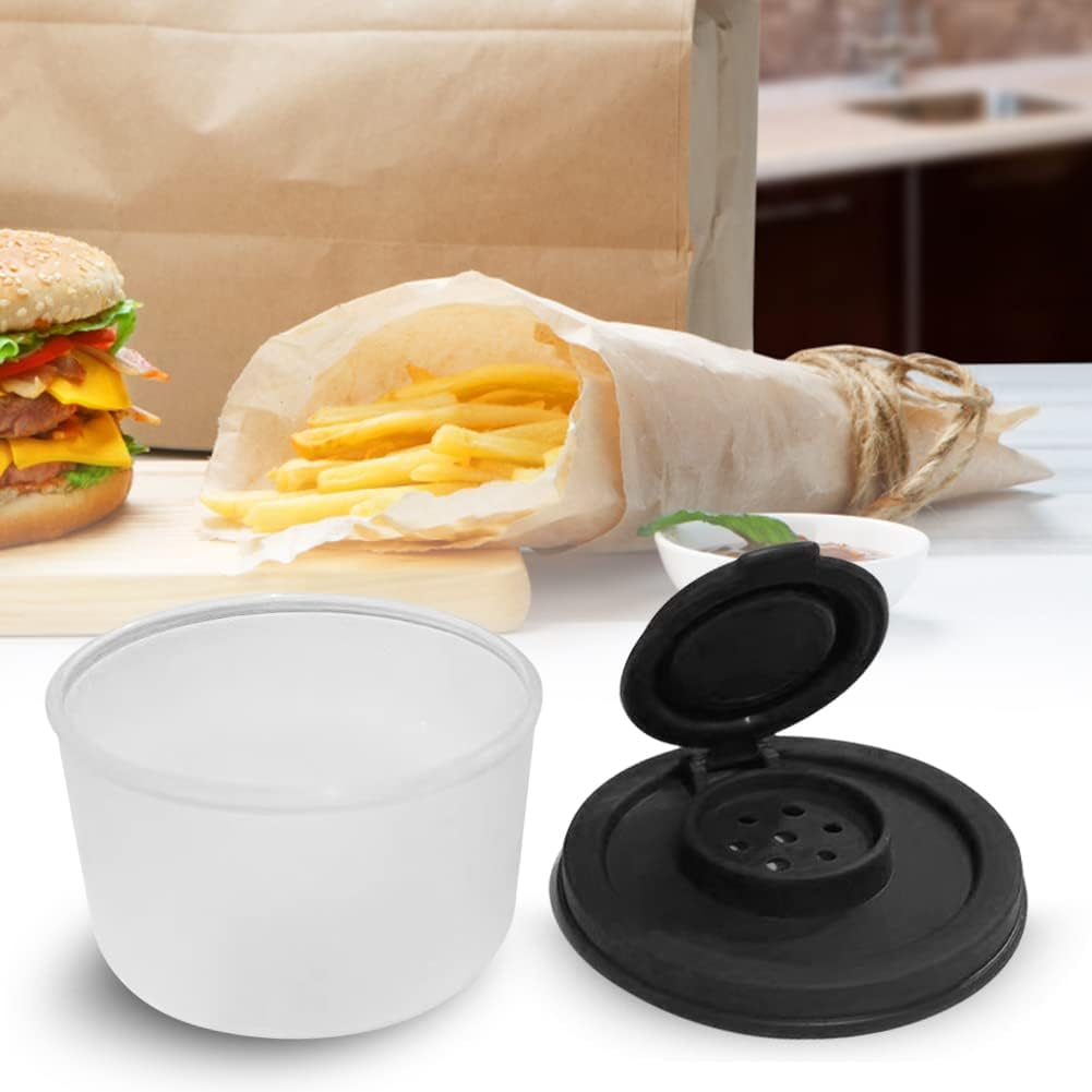 2Pcs Small Salt and Pepper Shakers Set, Mini Moisture-Proof Portable Pepper Shaker,Small Spice Bottles, for Camping Travel BBQ, Picnics, Lunch Boxes Transparent Salt Pepper Set