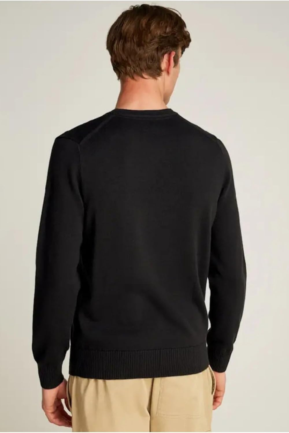 Calvin Klein Jeans Modern Crew Neck Sweater CK Black image number 1