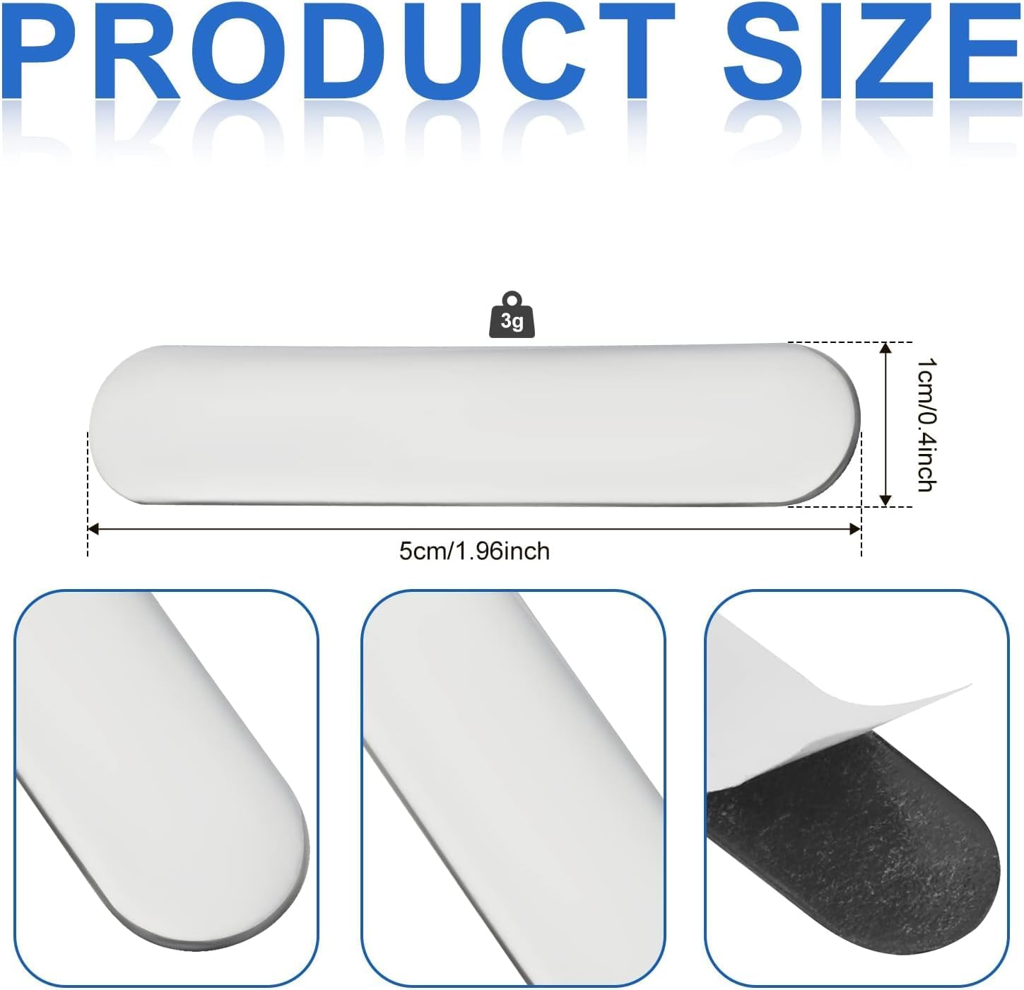 THJOPOKEEL 10Pcs Pickleball Lead Tape, Weighted 3G Lead Tape for Pickleball Paddles, Adhesive Lead Tape Pickleball Accessory for Paddle Edge Guard, Increase Power and Swing Speed