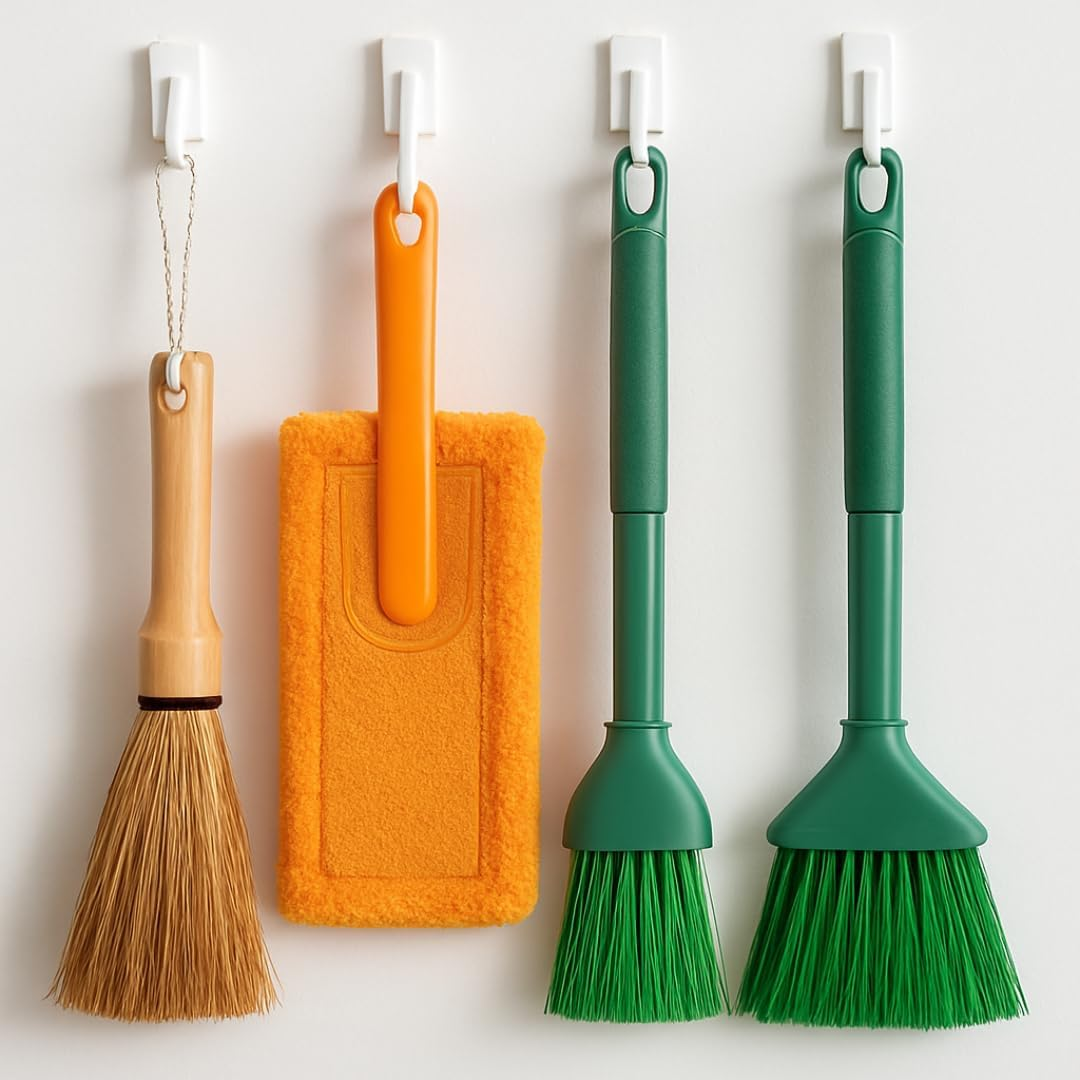 PARENCE - Microfibre Dusting Brush 33 Cm - Plastic Handle with Storage Hole - Easy and Quick Dust Collection Home image number 4