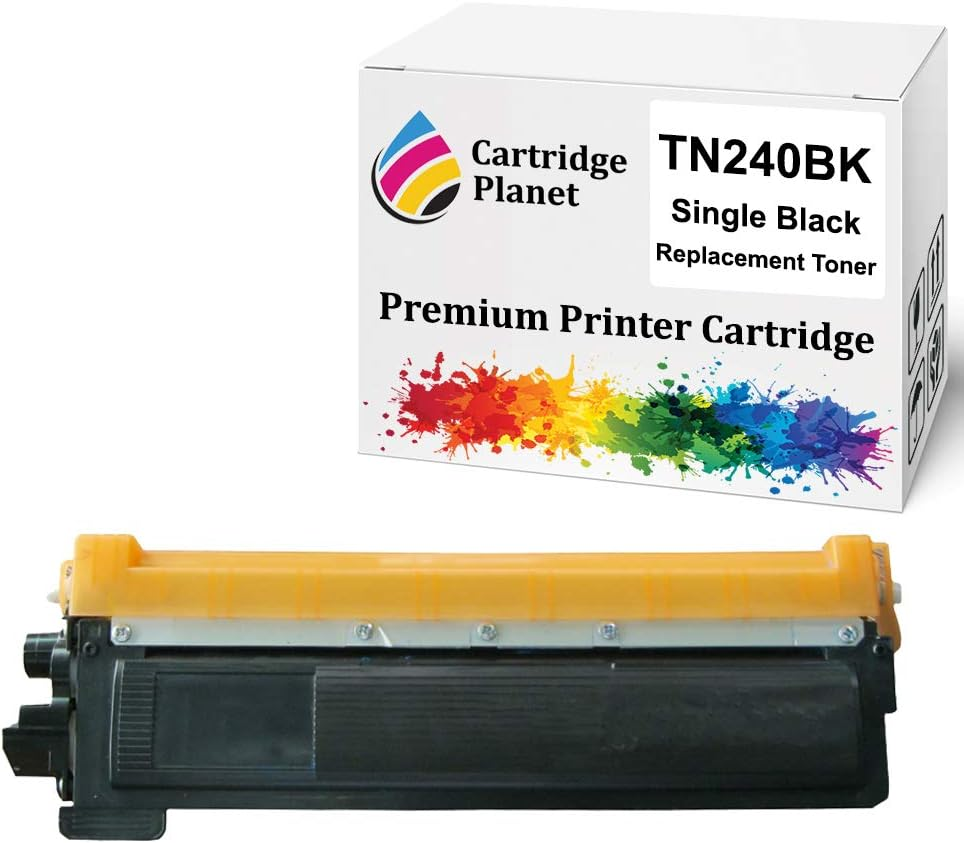 Cartridge Planet Black Compatible Toner Cartridge for Brother TN-240BK TN240BK (2,200 Pages) for DCP9010CN HL3040CN HL3045CN HL3070CW HL3075CW MFC9120CN MFC9125CN MFC9320CW MFC9325CW