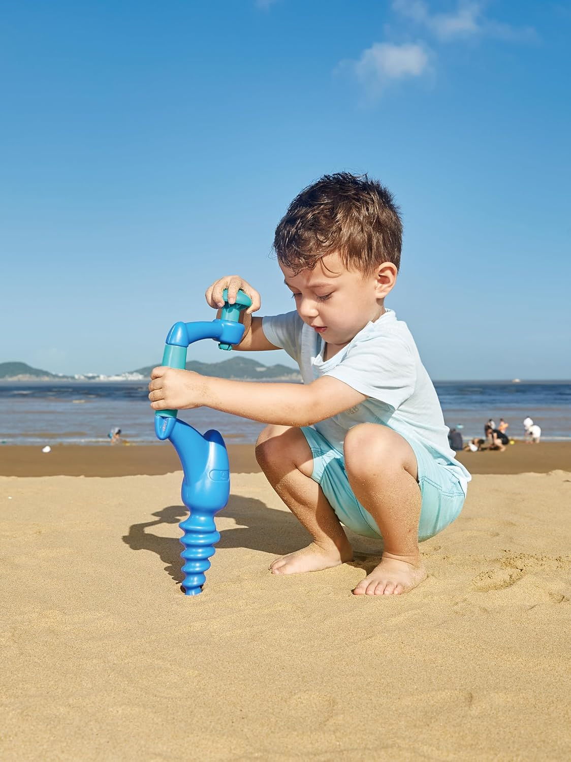 Hape E4066 Driller, Blue - Sand Toy