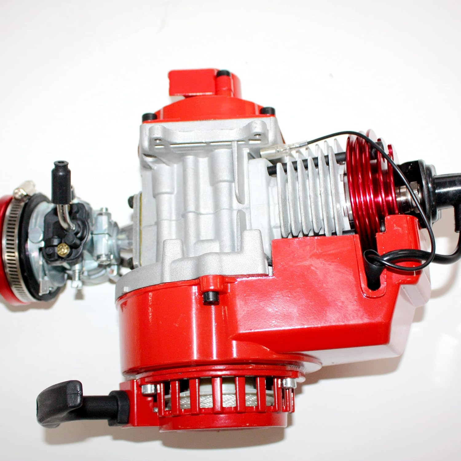 BLYGO Performance Racing Red 49Cc 2 Stroke Engine Motor Mini Pocket Quad Dirt Bike ATV