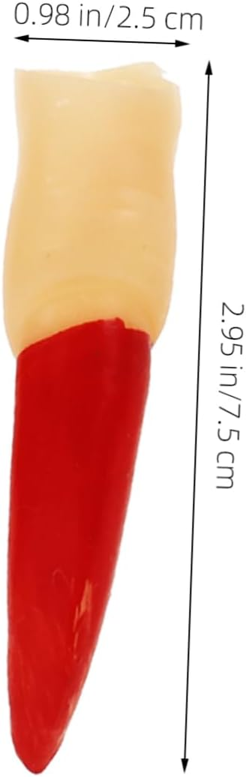 BAZEITFLOW 10Pcs Halloween Fake Fingers Red Nail Decorative Props Scary Reusable Finger Covers for Party Festival Cosplay and Masquerade image number 4