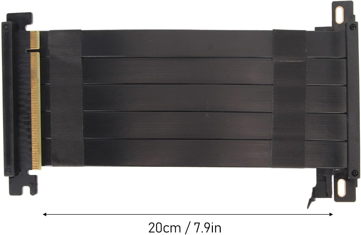 Pcie 4.0 X16 Riser Cable, High Speed Extension Cable Flexible Double Sided 180 Degree GPU Extension Cable for RTX 4090 for RX 7900 XT, Pcie 4.0 and Older Compatible, 20Cm-60Cm image number 2