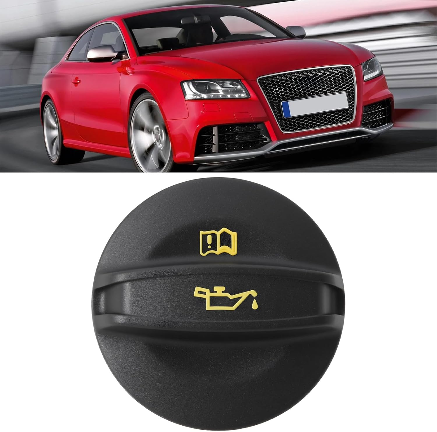 2Pcs Automotive Oil Cap 06K103485A Compatible with Volkswagen Compatible with Audi image number 3