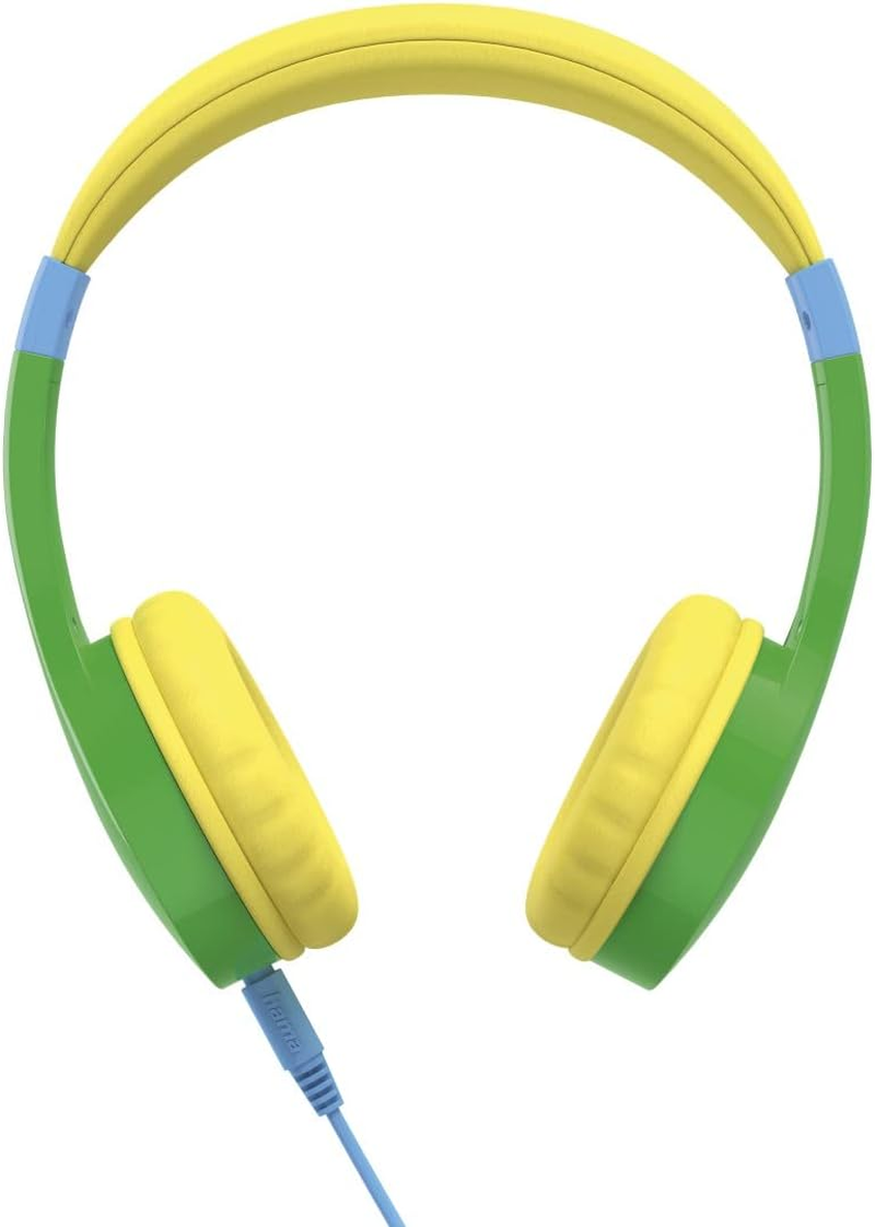 Hama Children'S Headphones (Stereo Headphones, Wired Children'S Headphones with Decibel Limit 85 Db, On-Ear Headset, 120 Cm Audio Cable, 3.5 Mm Jack) Blue/Orange, Small