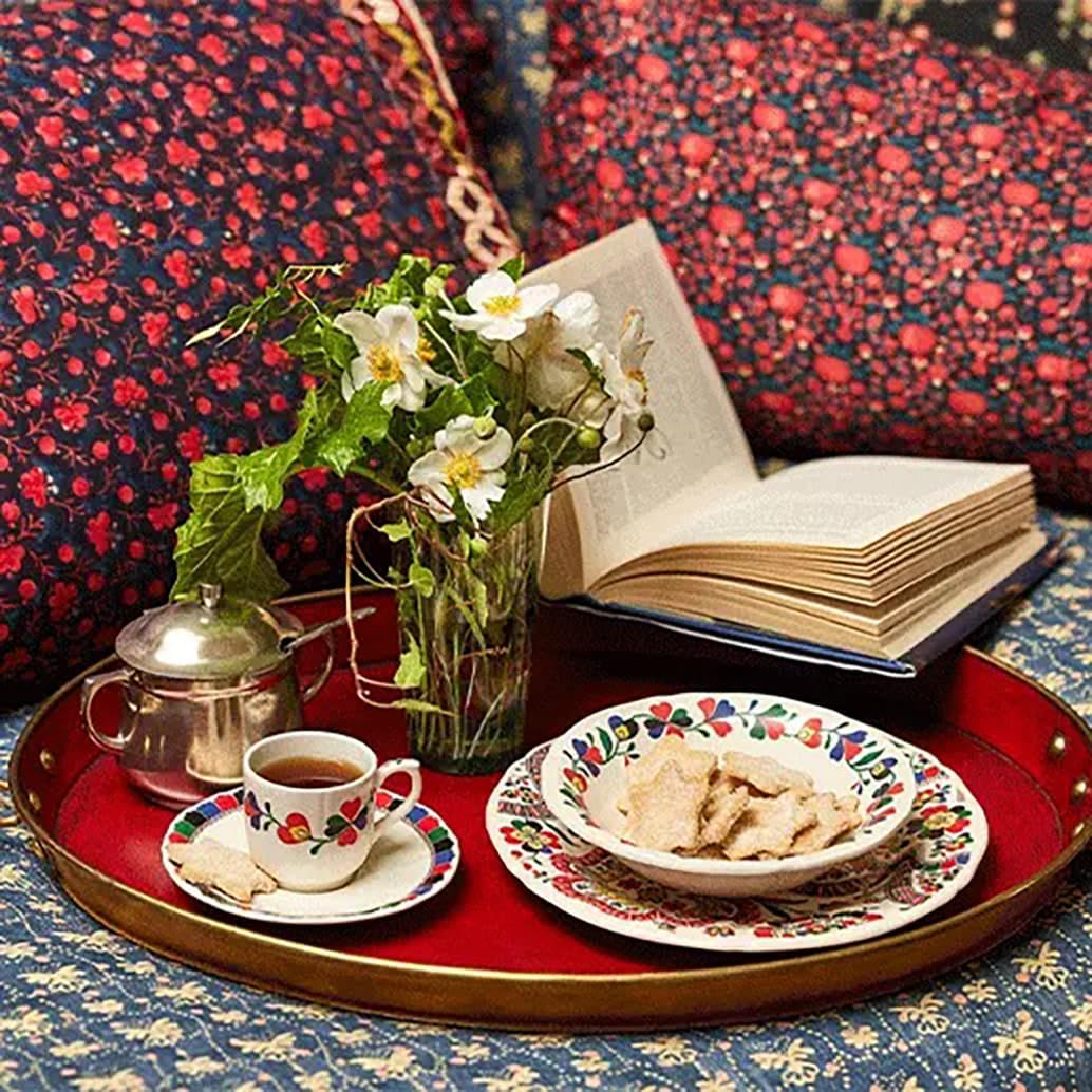 GIEN Chance Folle 18642PTH Tea Cup & Saucer, 6.9 Fl Oz (175 Ml), H 2.9 X W 5.7 Inches (7.4 X 14.5 Cm), 11.8 Oz (320 G) image number 2