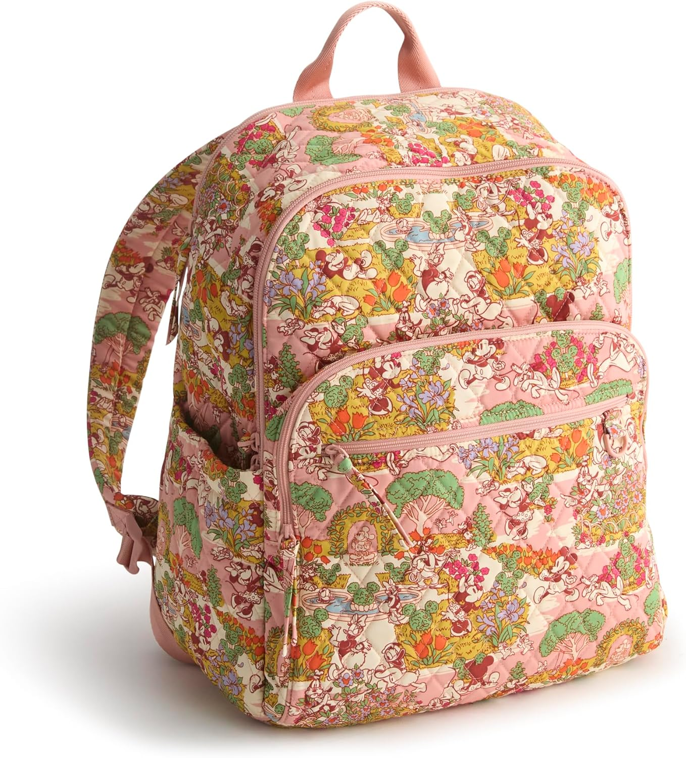 Vera Bradley Women'S Disney Premium Cotton Bancroft Backpack, Mickey'S Promenade, One Size image number 4