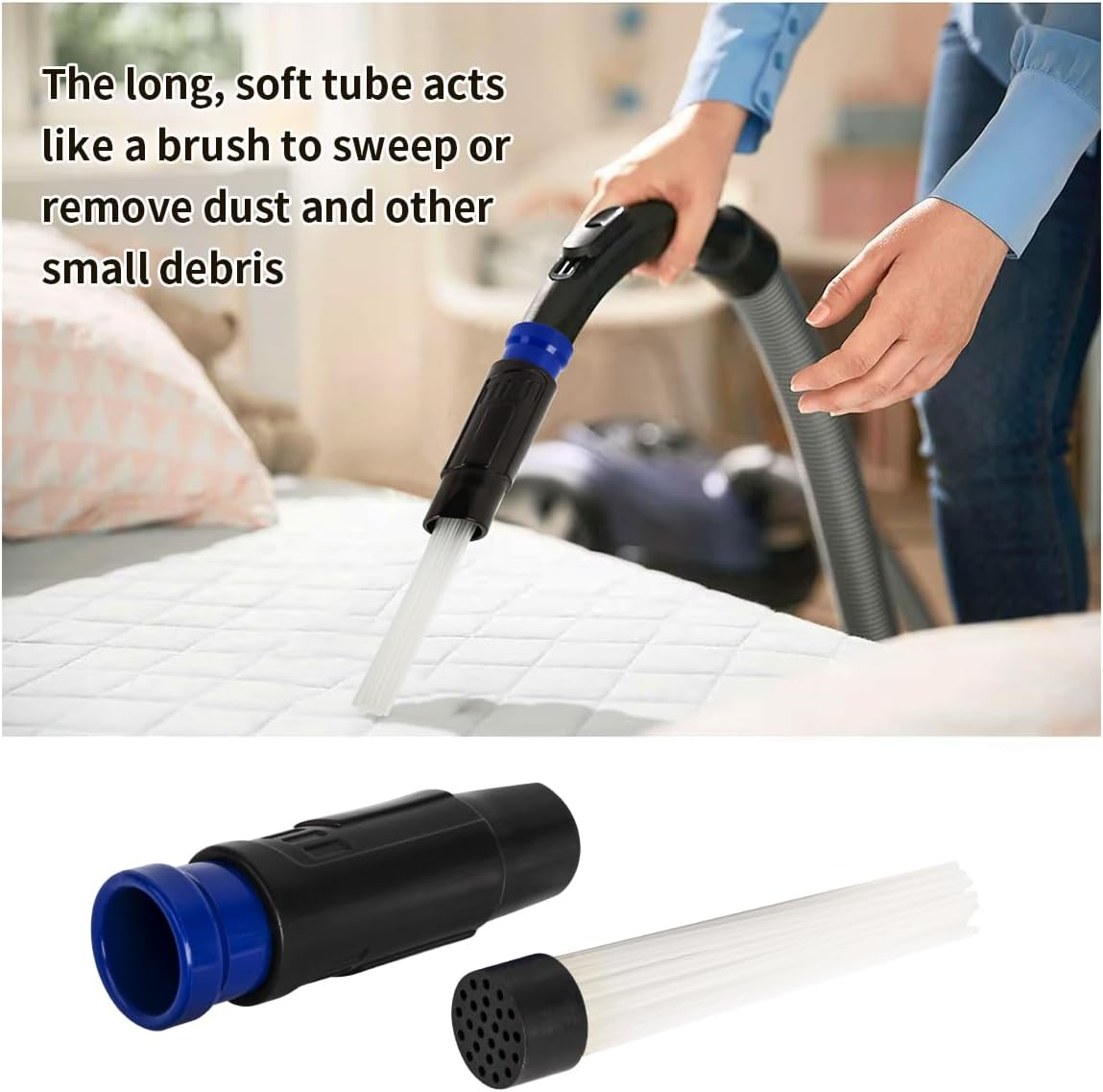 Wuyan Universal Vacuum Attachments Dust Brush for Daddy Cleaner Dirt Remover Home Vacuum Cleaning Brush for Air Vents Keyboards Tools image number 1