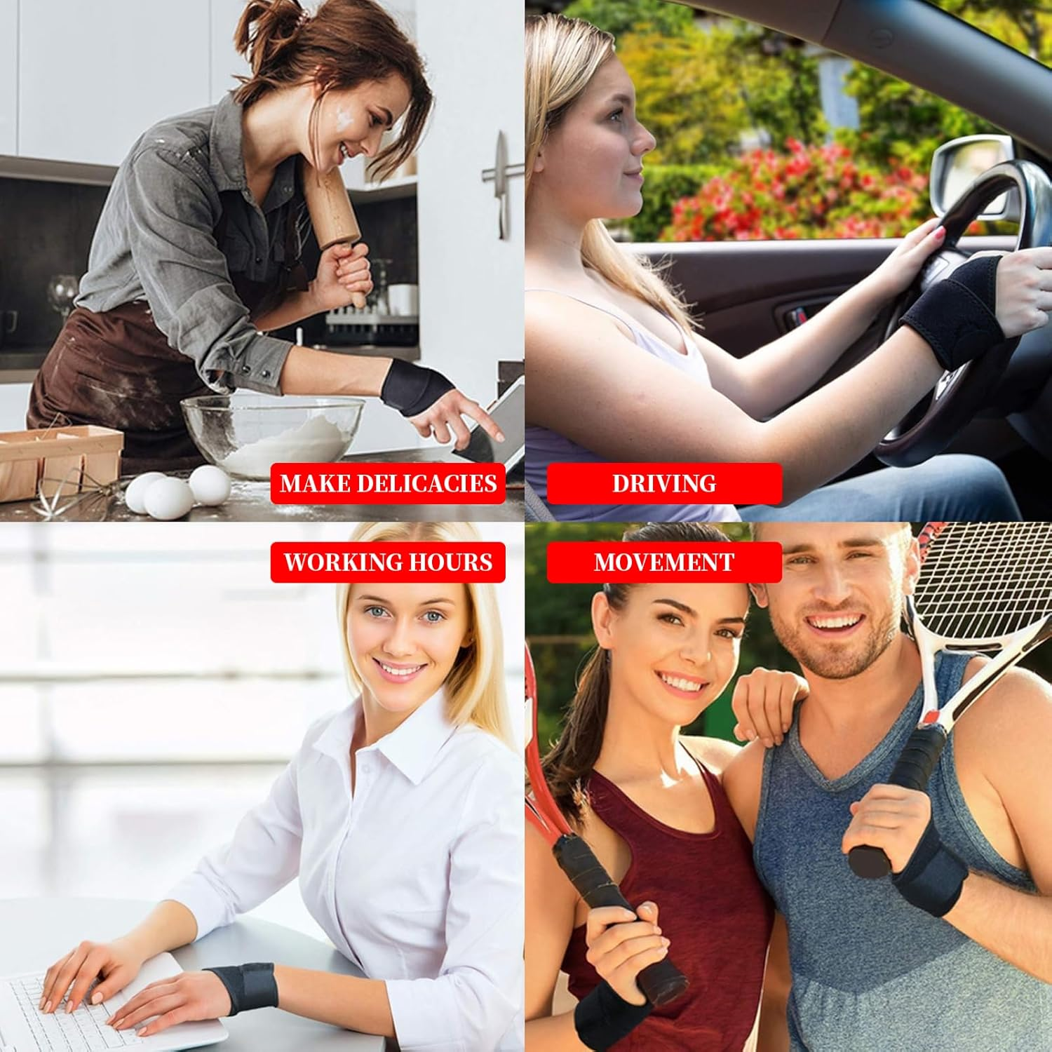 Doctor Developed Premium Copper Lined Wrist Support Brace for Wrist Injuries, Arthritis Relief, Sprains and Daily Comfort -Adjustable Hand Support for Left and Right Hands image number 1