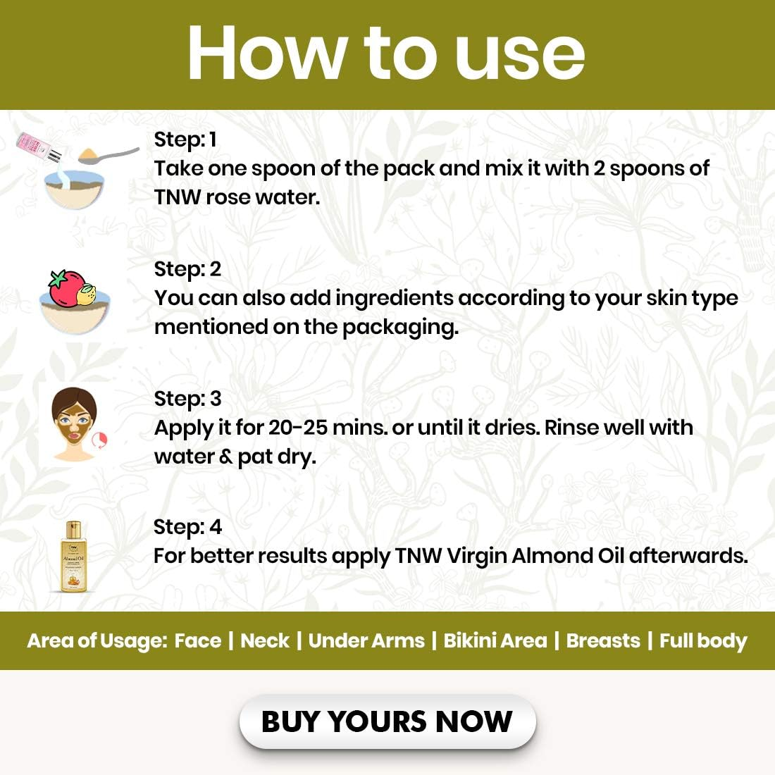 TNW -The Natural Wash SKINFIX Ayurvedic De-Tan & De-Pigmentation Pack | Tan Removal for Face & Body for Men & Women/Brightening Face & Body Pack (Chemical Free) 120G image number 1