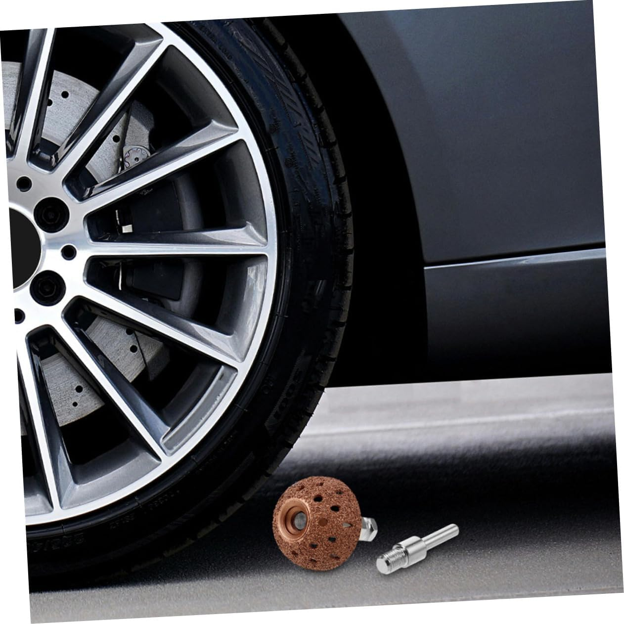 Garneck 3Pcs Tungsten Steel Bowl Type Grinding Tire Buffing Wheel for Tire Repair Includes Low-Speed and High-Speed Rods Grinding Pad Accessories image number 2