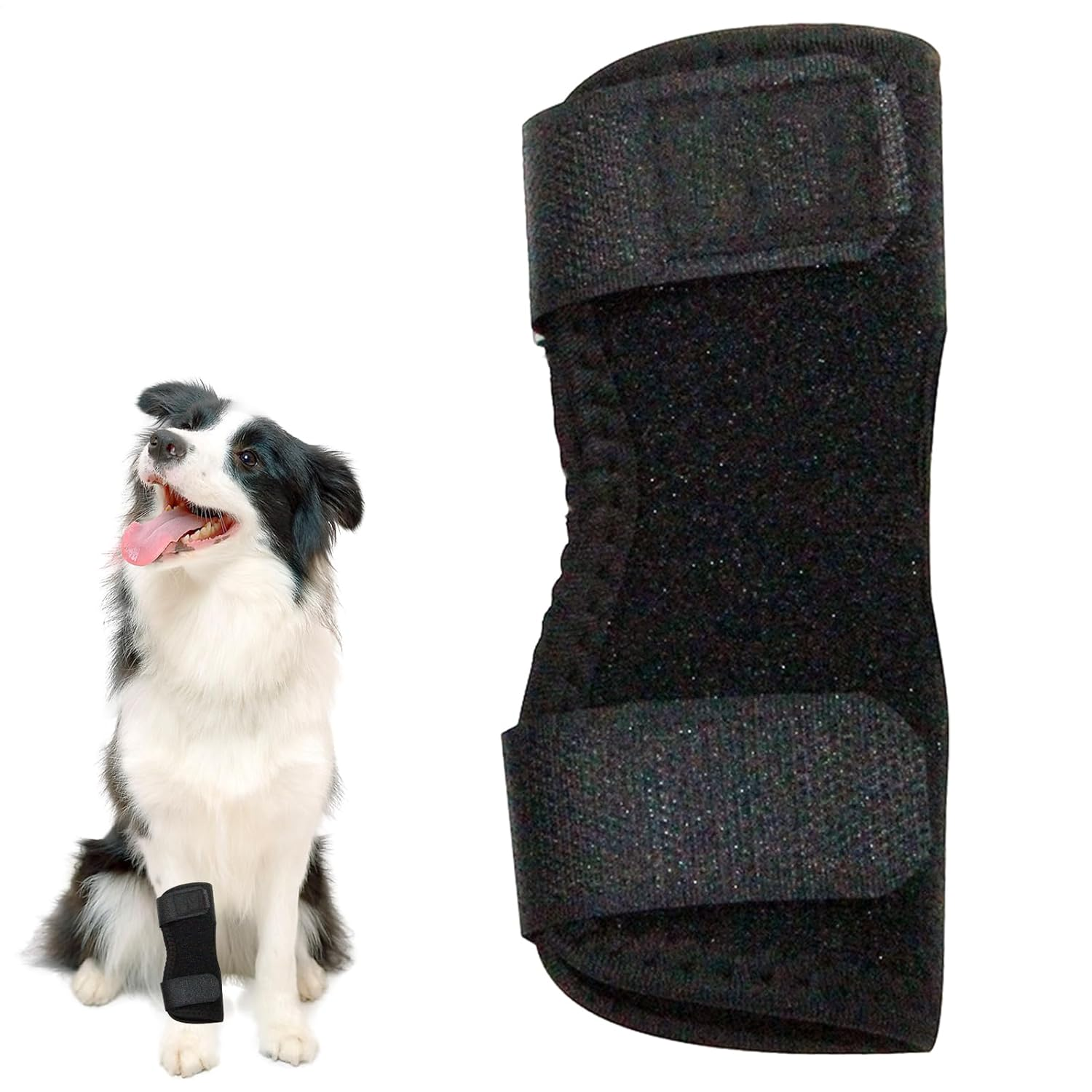Dog Leg Braces - Neoprene Knee Sleeve, Anti-Lick Support Wrap | Joint Compression for Back Leg Recovery, Injury Prevention Aid for Pets with Weak Ankles or Ligament Protection Needs