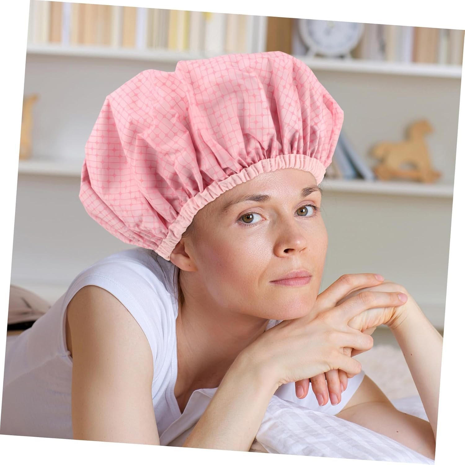 CIYODO Reusable Deep Conditioning Hair Steamer Cap for Long and Curly Hair Thickened Mask Treatment with Constant Temperature for Intensive