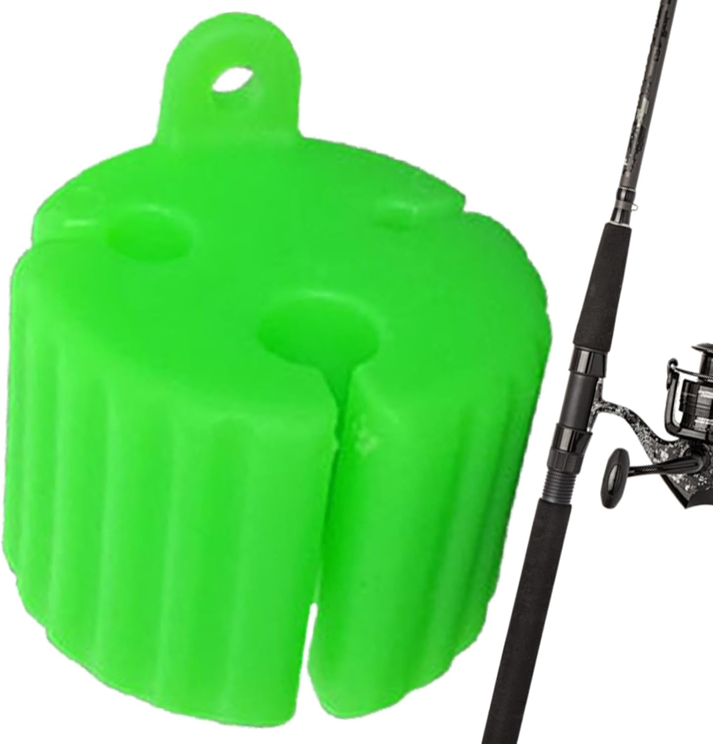 Fishing Rod with Fixed Ball, Portable Fishing Rod with Fixed Ball - TPE Fishing Rod Clip, Multifunctional, Reusable, Wear-Resistant Attachment Rod Cover for Fishing Rods of Various