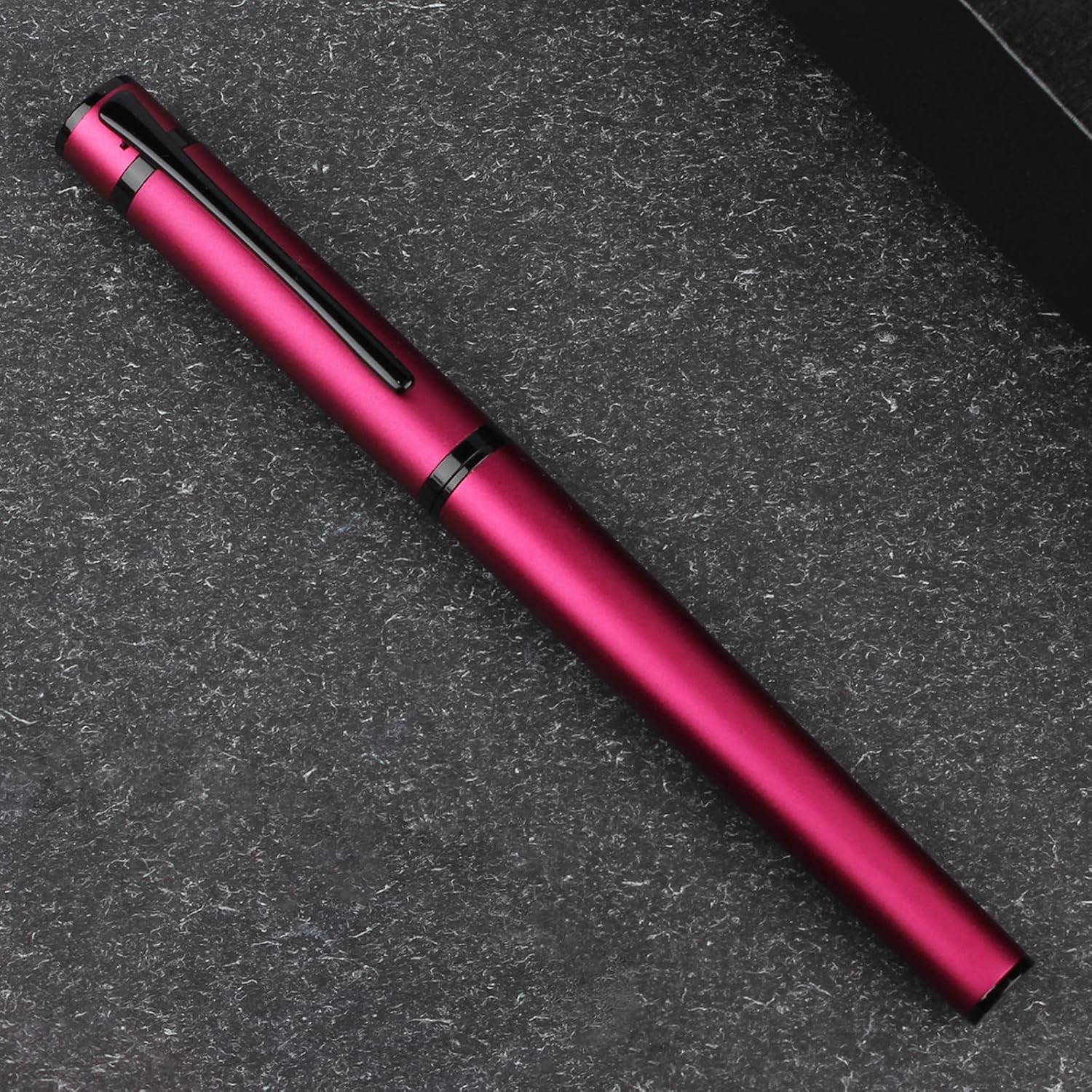 Iridium 0.5Mm Designer Nib Fountain Pen, Screw Cap, Free Ink Converter, Black Trim image number 2