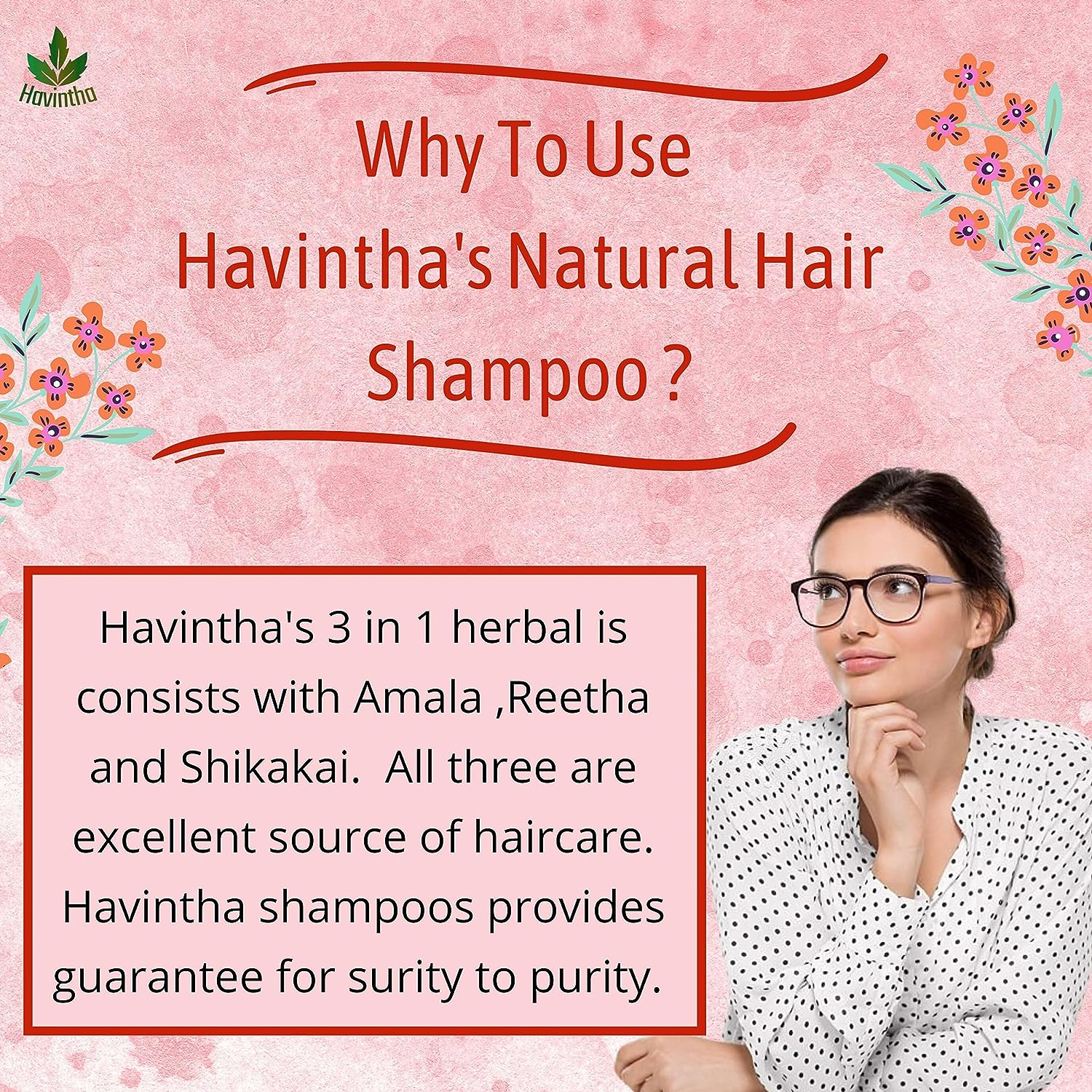Natural Hair Shampoo for Hair, AMLA REETHA SHIKAKAI POWDER (Phyllanthus Emblica, Sapindus Mukorossi, Acacia Concinna), 227G image number 2