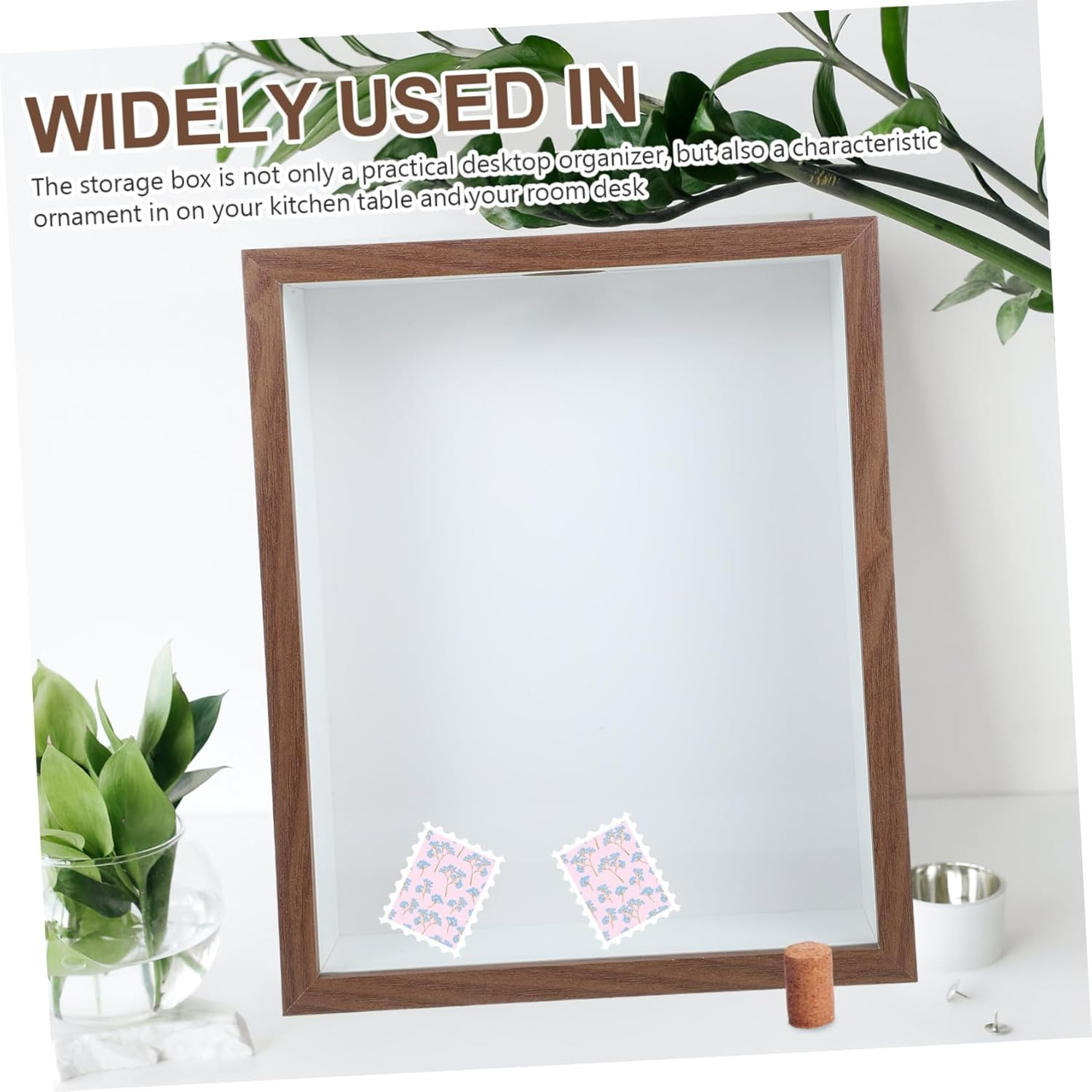 Alipis Travel Adventure Archive Box Decorative Case for Tickets Recipes Compact Storage Box image number 2