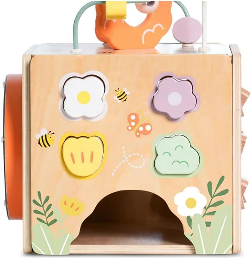 Classic World 5 in 1 Wooden Honeybee Activity Cube