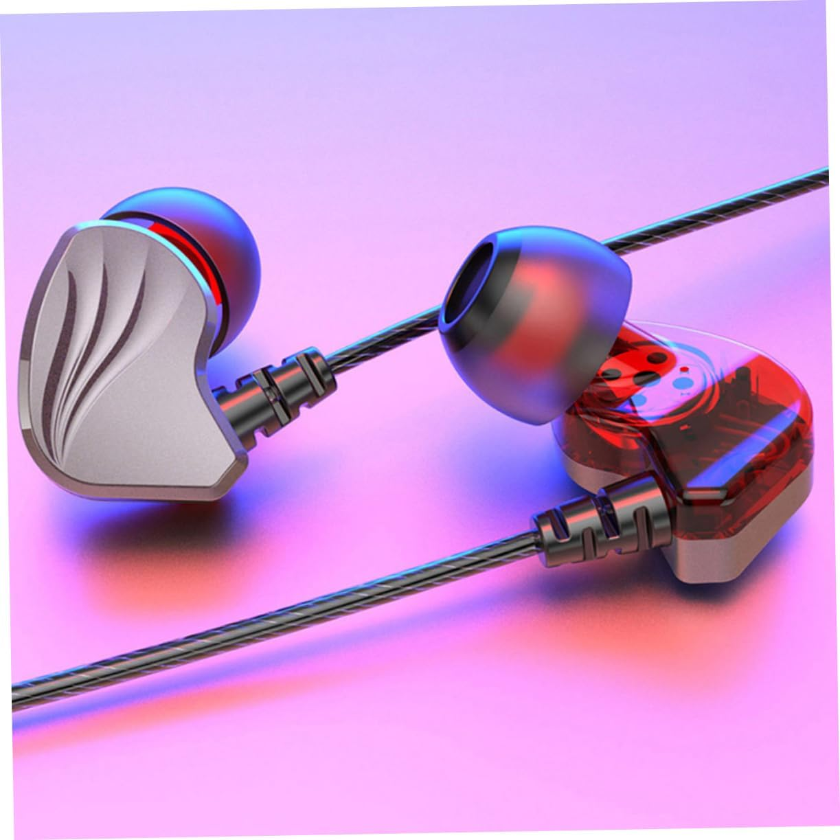 GARIOUANS Wired Headphones Plug Bass Headphone In-Ear Earphone for Mobile Sound Cord Earphones Suitable for Phone and Tablet Use