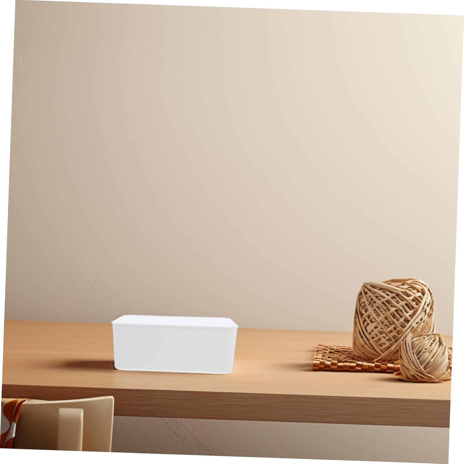 WOONEKY Wet Tissue Storage Box Wipes Dispenser Holder for Bathroom Kitchen Diaper Wipes Storage Container image number 6