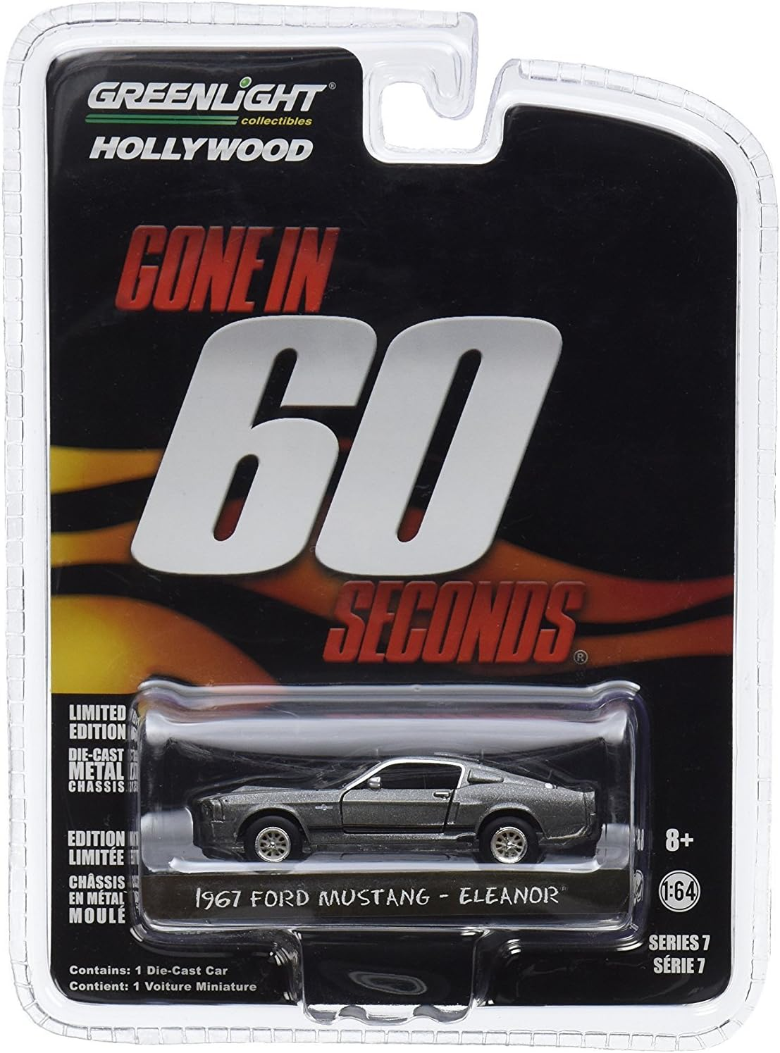 Greenlight 44742 Gone in 60 Sixty Seconds (2000) "Eleanor" 1967 Ford Mustang Shelby GT500 1/64 Scale image number 1