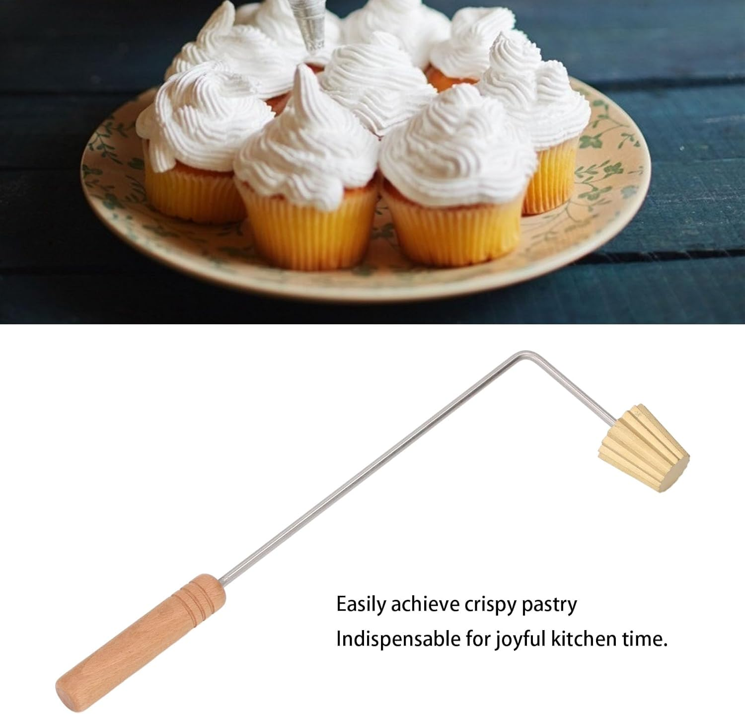 QANYEGN Pie Tee Maker, Pie Tee Mould, Stainless Steel Nyonya Baking Egg Tart Mold for Kitchen Bakeware Egg Tart Fried Tool image number 5