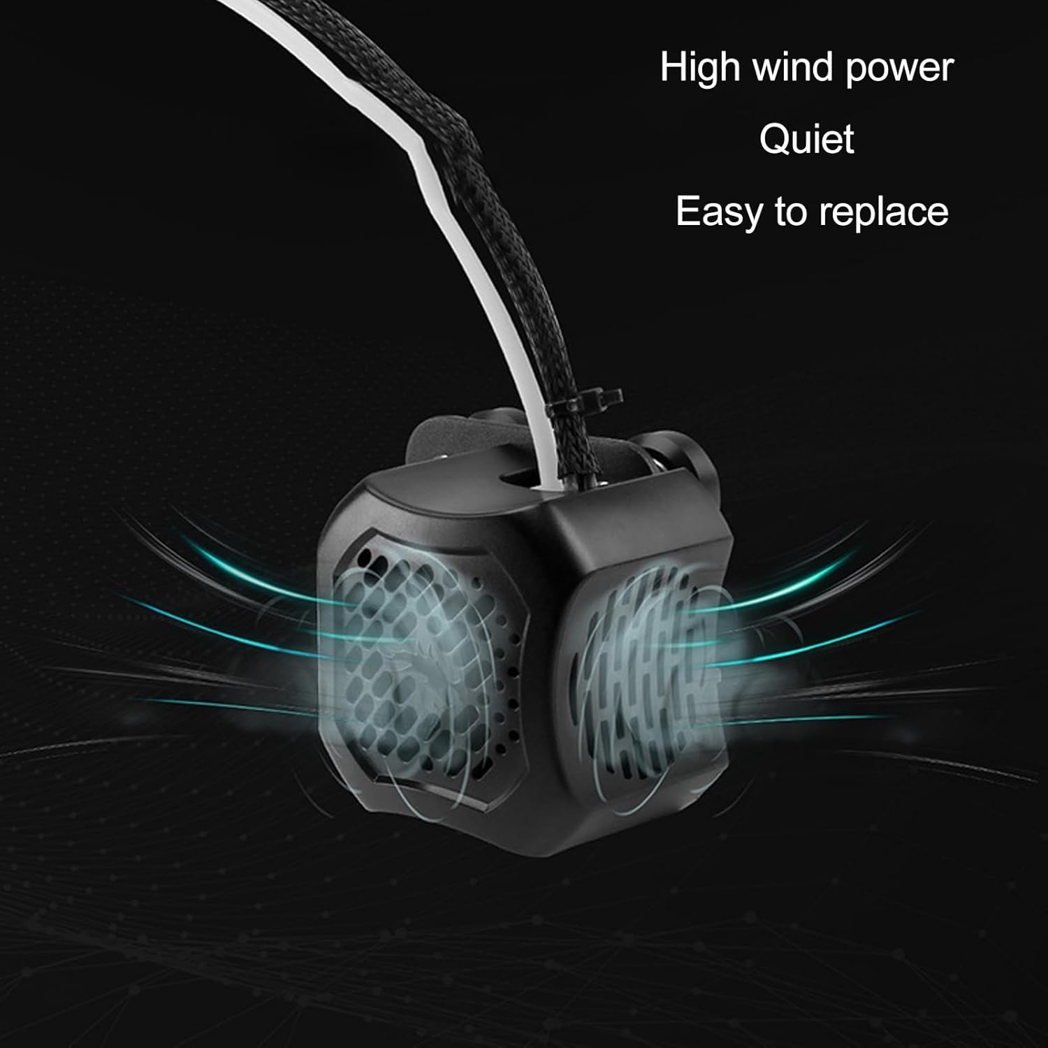 Ender 3 V2 Full Hotend Kit, Integrated Full Assembled Extruder Kit with Dual Fans for Ender 3 V2 3D Printer, Metal 3D Printer Hotend Kit Full Set Uniform Printing, 3D Printer Parts