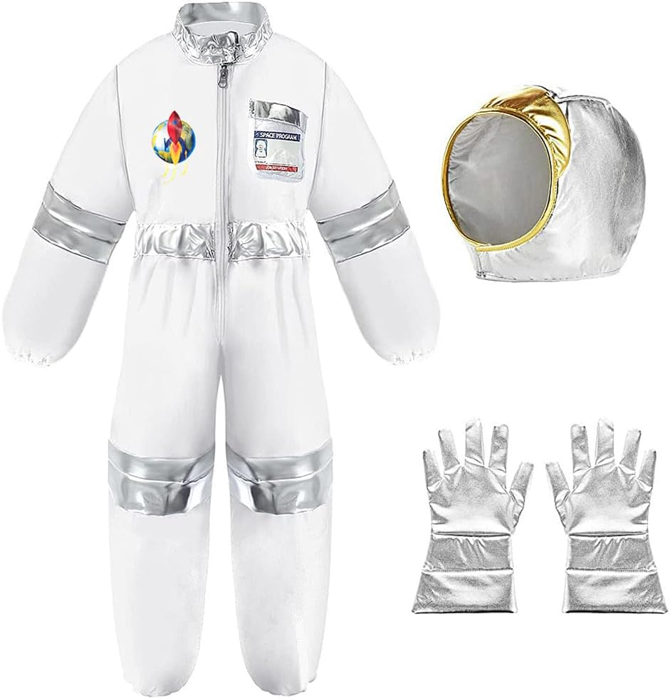 Kids Dressing up Costumes Pretend Play Police, Firefighter, Doctor, Astronaut for Boys Girls Pretend Role Play Costumes Accessories for Age 3-8 image number 5