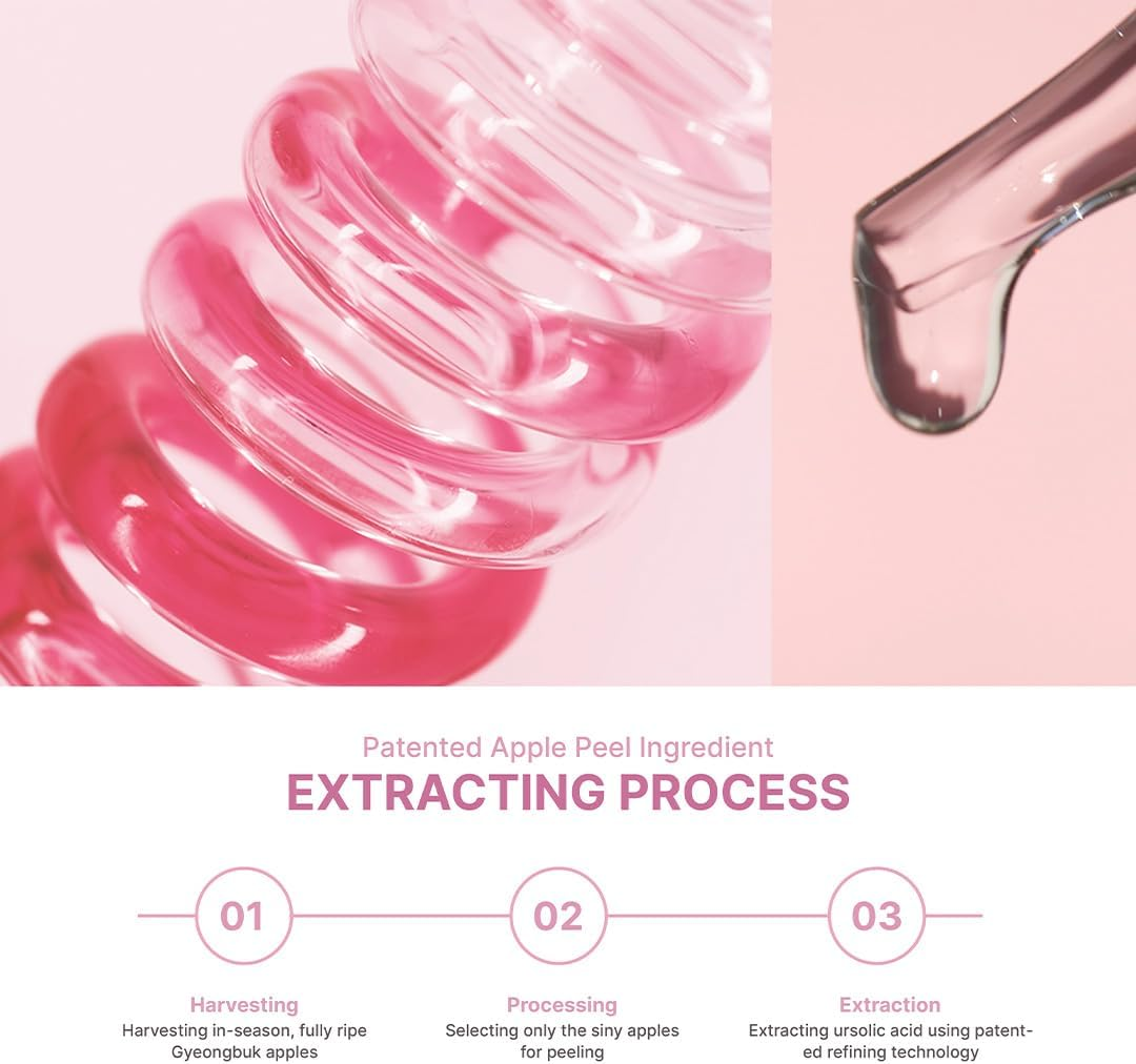 SUNGBOON EDITOR Apple Peel Glow Skin Soothing Ampoule | Facial Serum | Gentle Exfoliation | Smooth Skin | Glow Skin | Korean Skin Care image number 4