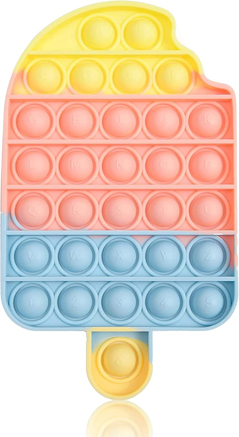 KUNSTIFY Pop Fidget Toys, Anti-Stress Toy for Adults & Children - Rainbow Ice image number 4