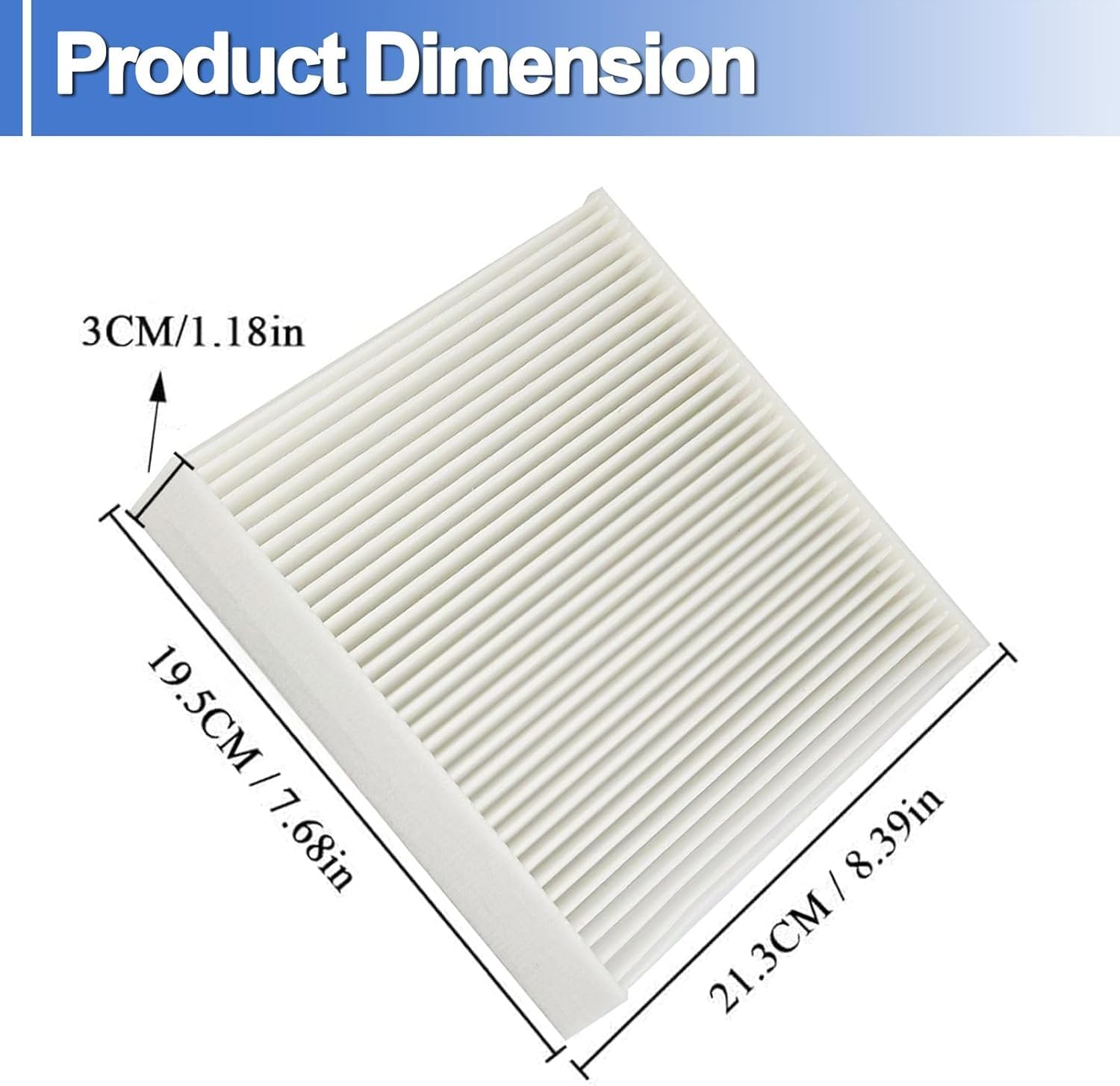 ISINMOTOR Car Cabin Air Filter 87139-YZZ08 87139-30070 87139-07010 Compatible with Toyota Auris Avensis Camry Corolla Hilux RAV4 Prius Yaris image number 1